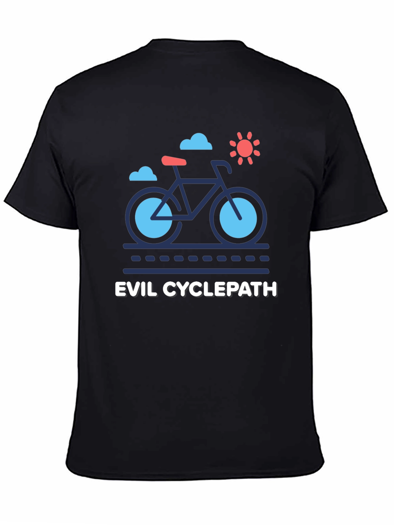 Evil Cyclepath T-Shirt: Fun Bike Graphic Tee
