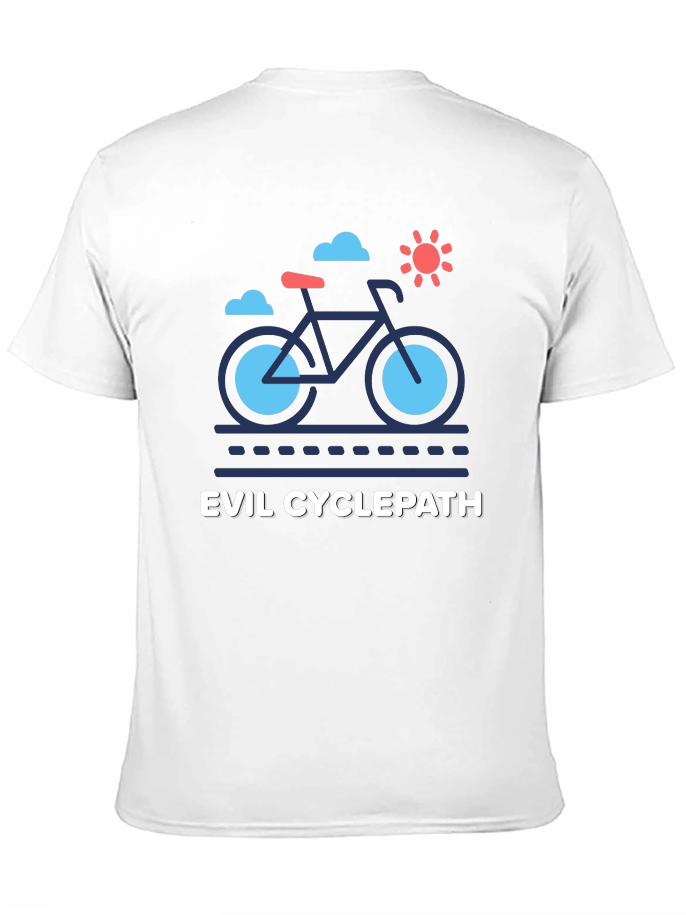 Evil Cyclepath T-Shirt: Fun Bike Graphic Tee
