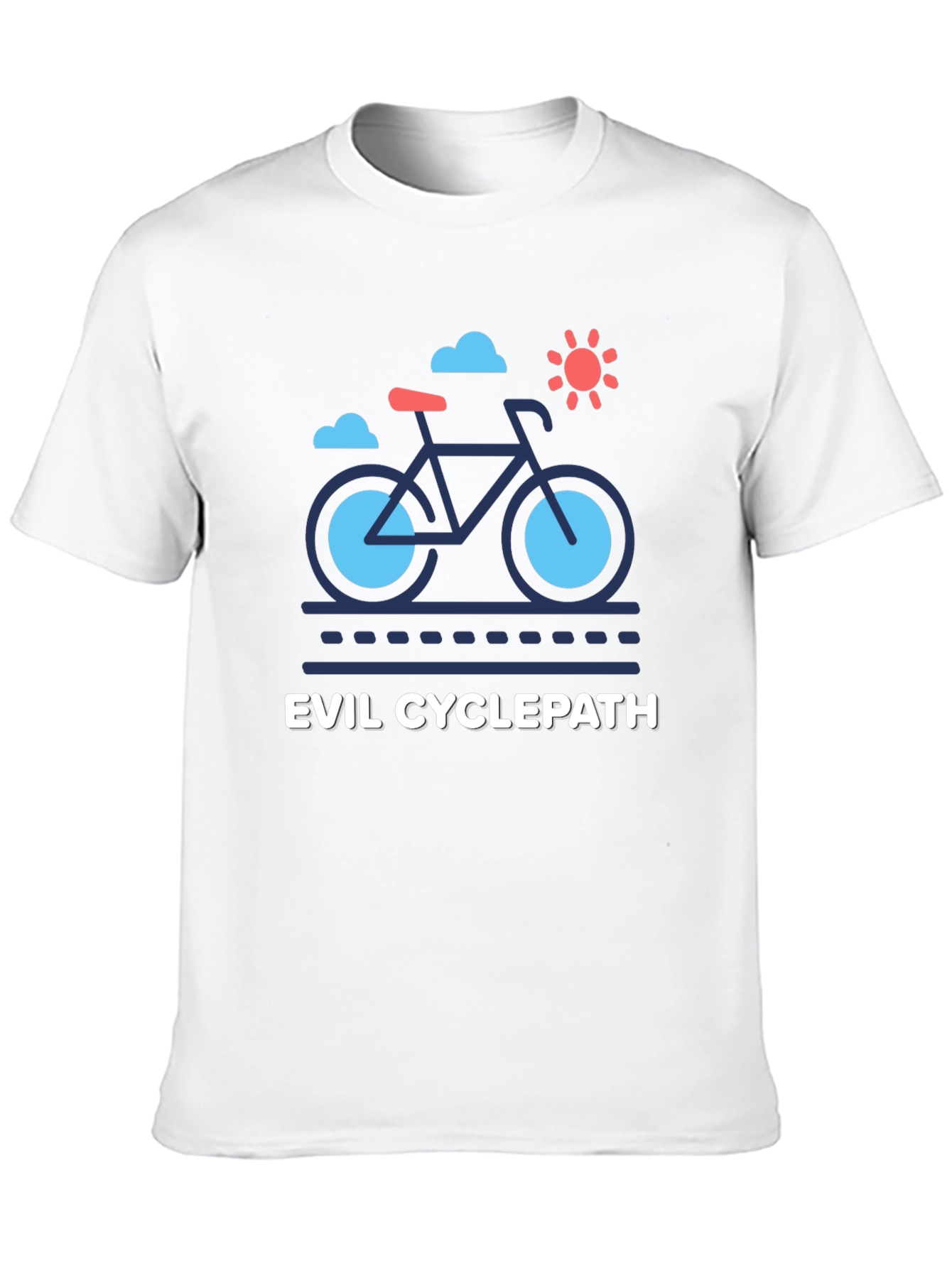 Evil Cyclepath T-Shirt: Fun Bike Graphic Tee