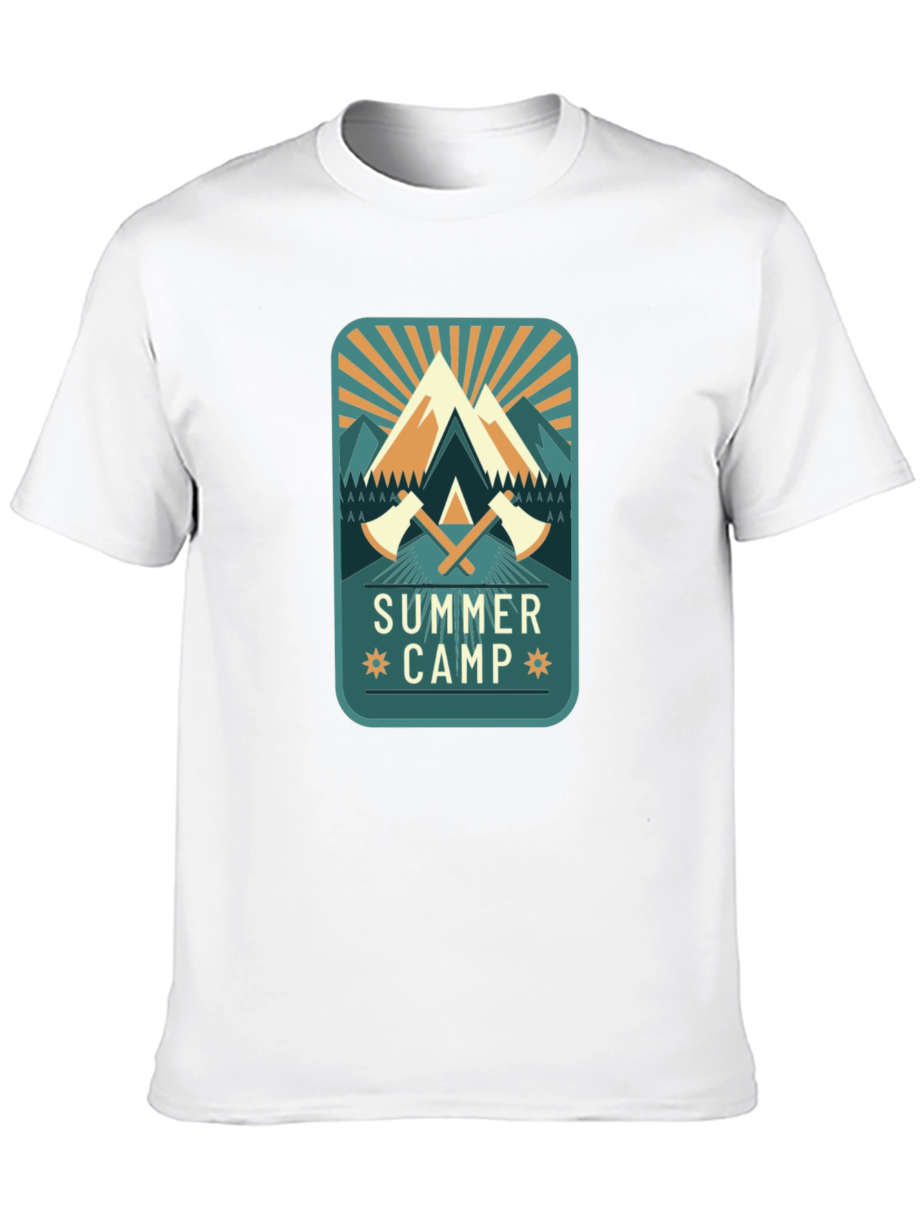 Summer Camp Graphic Tee - Mens Black T-Shirt