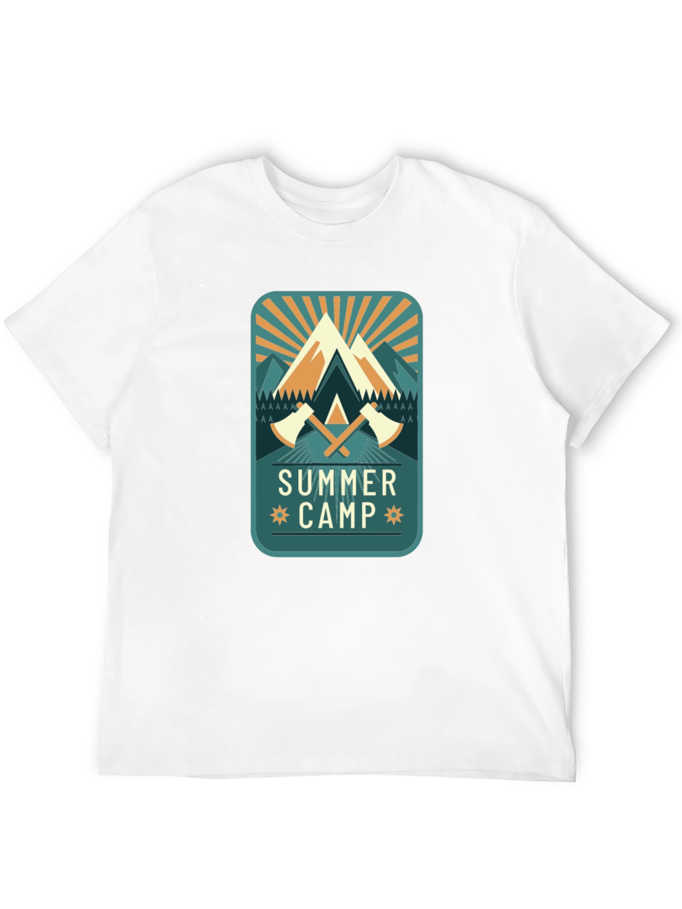 Summer Camp Graphic Tee - Mens Black T-Shirt