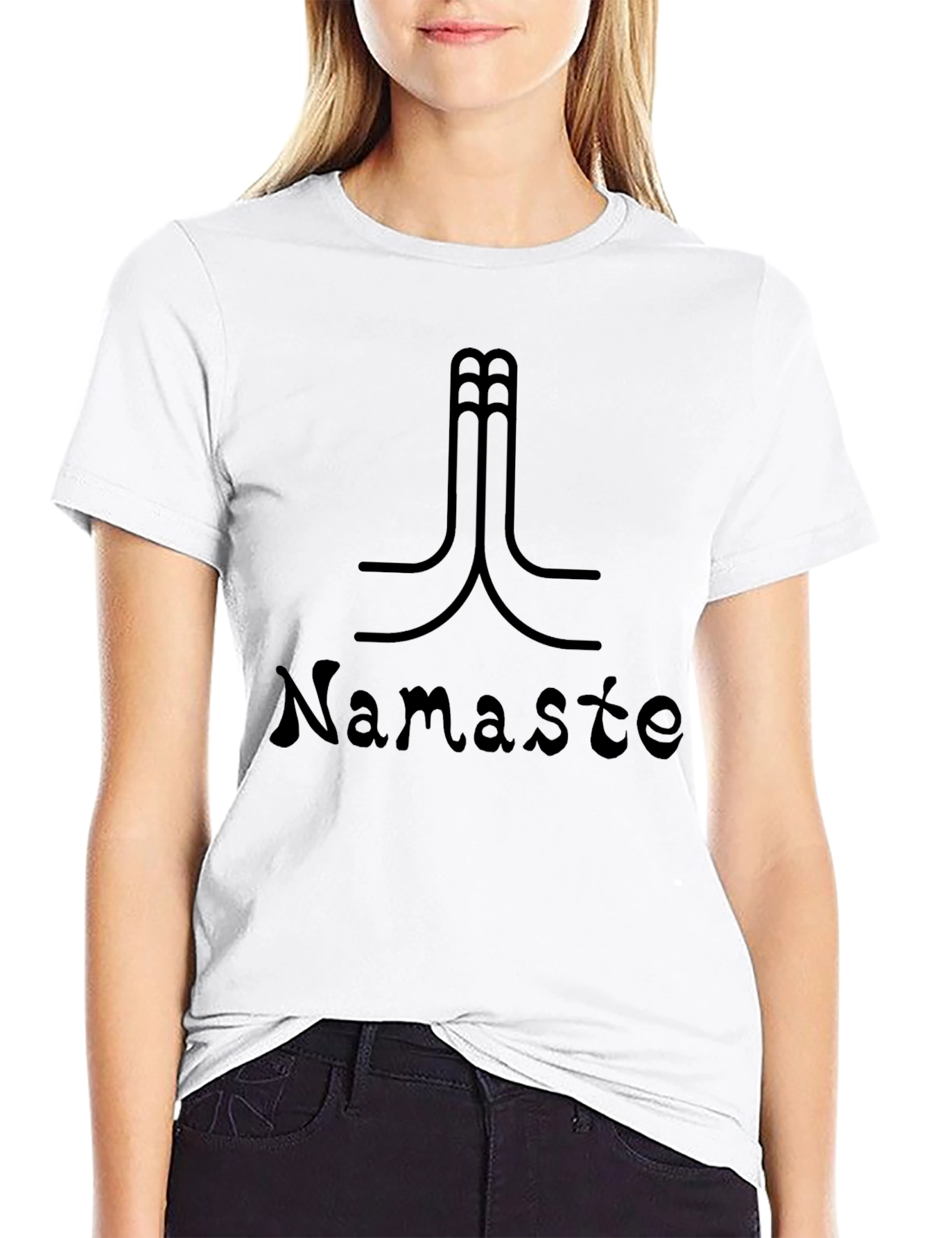 Namaste Graphic T-Shirt - Black