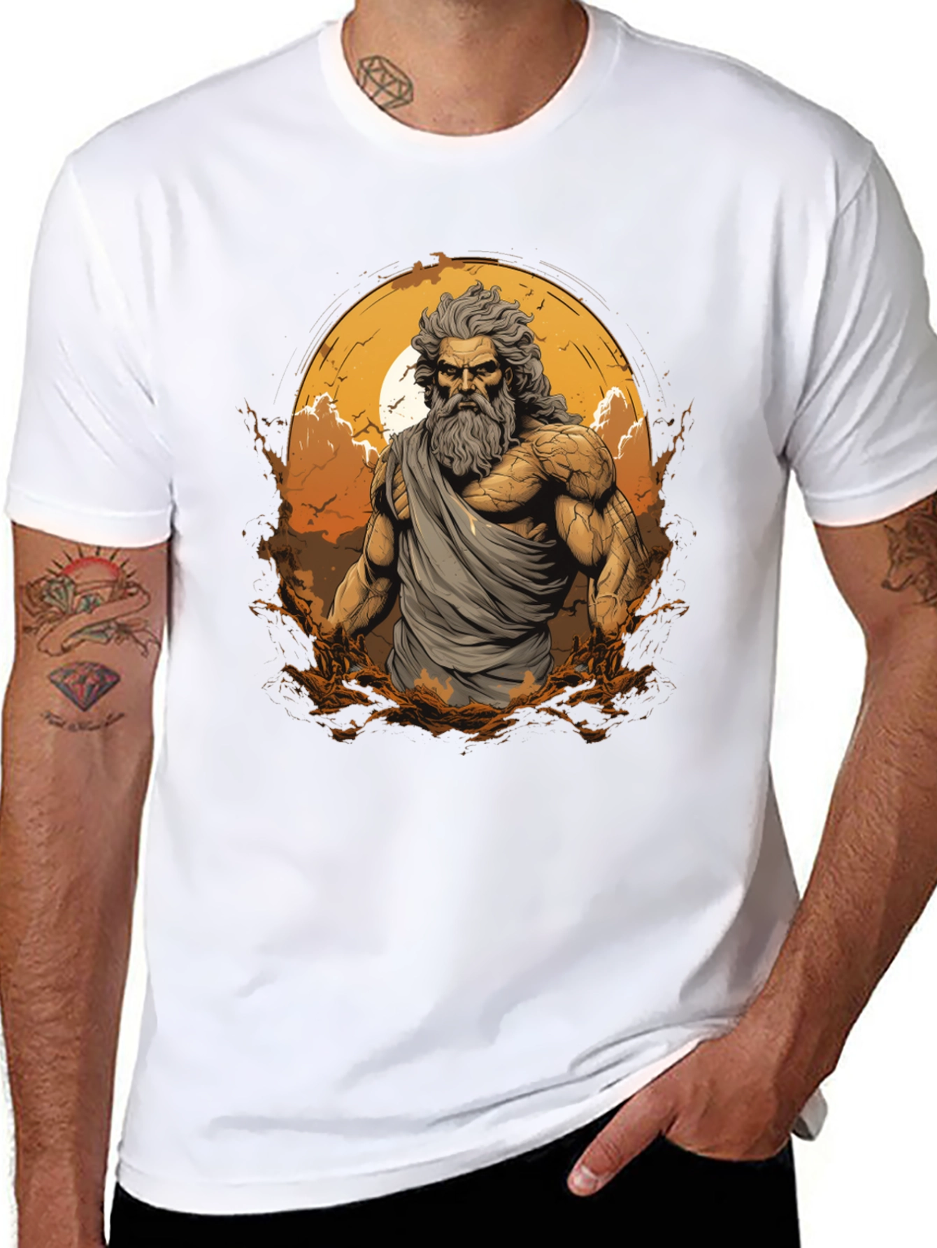 Zeus Graphic T-Shirt - Mythical God Tee