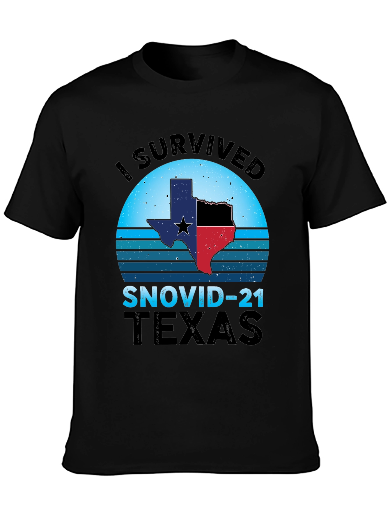 I Survived SNOVID-21 Texas Graphic Tee