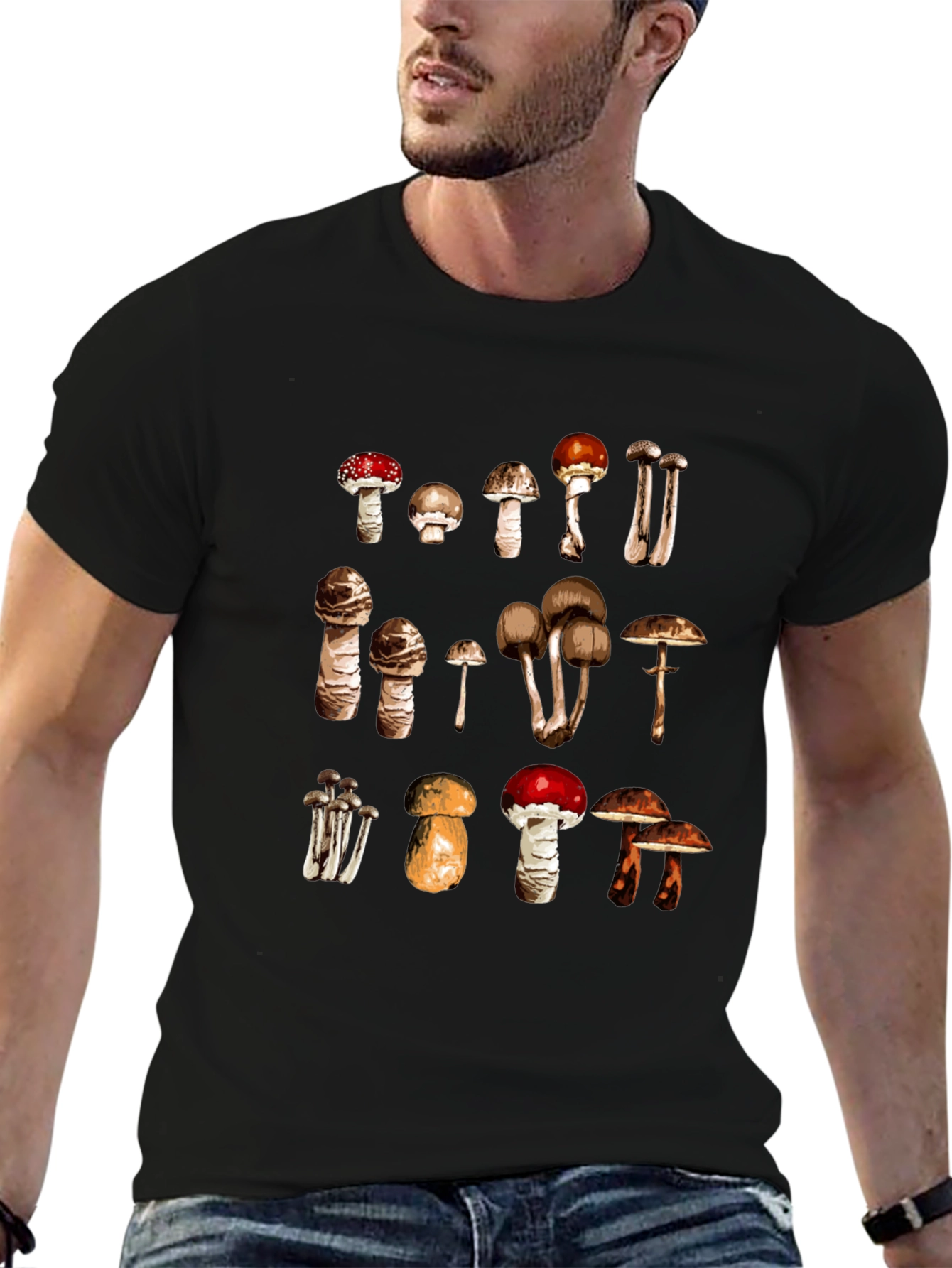 Mushroom Variety Graphic Tee