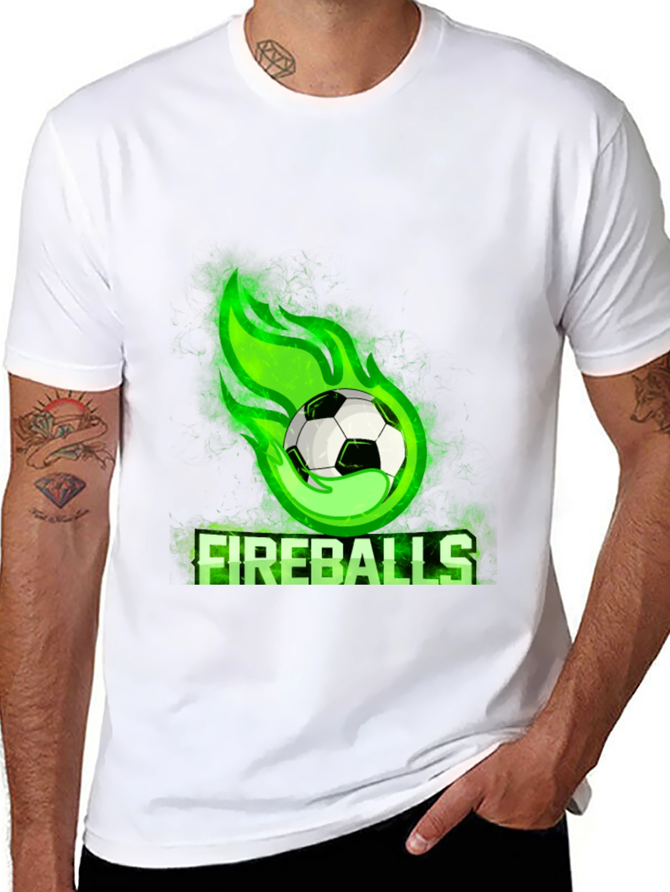 Fireballs Soccer Graphic T-Shirt
