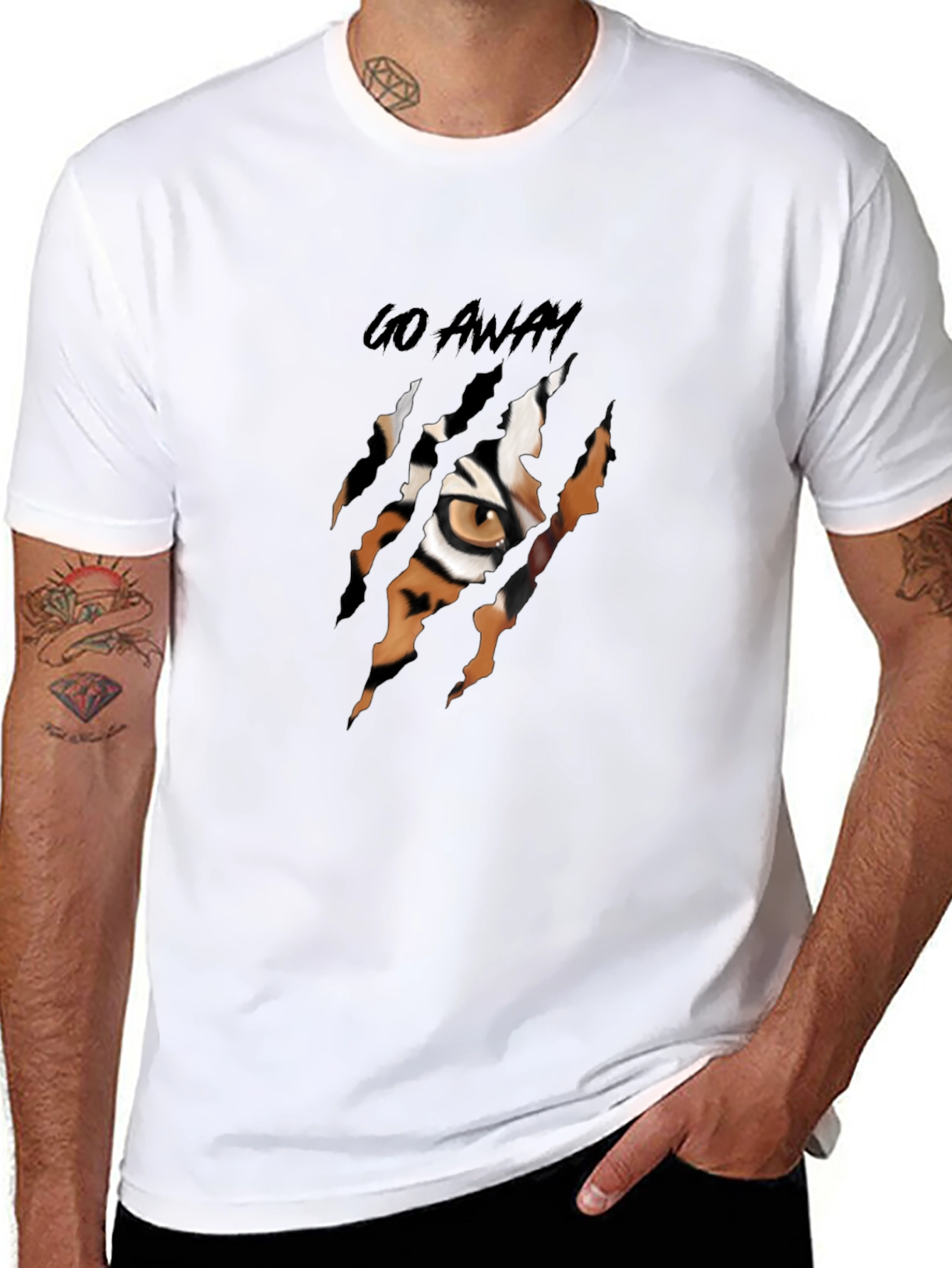 Black Tiger Eye Graphic T-Shirt