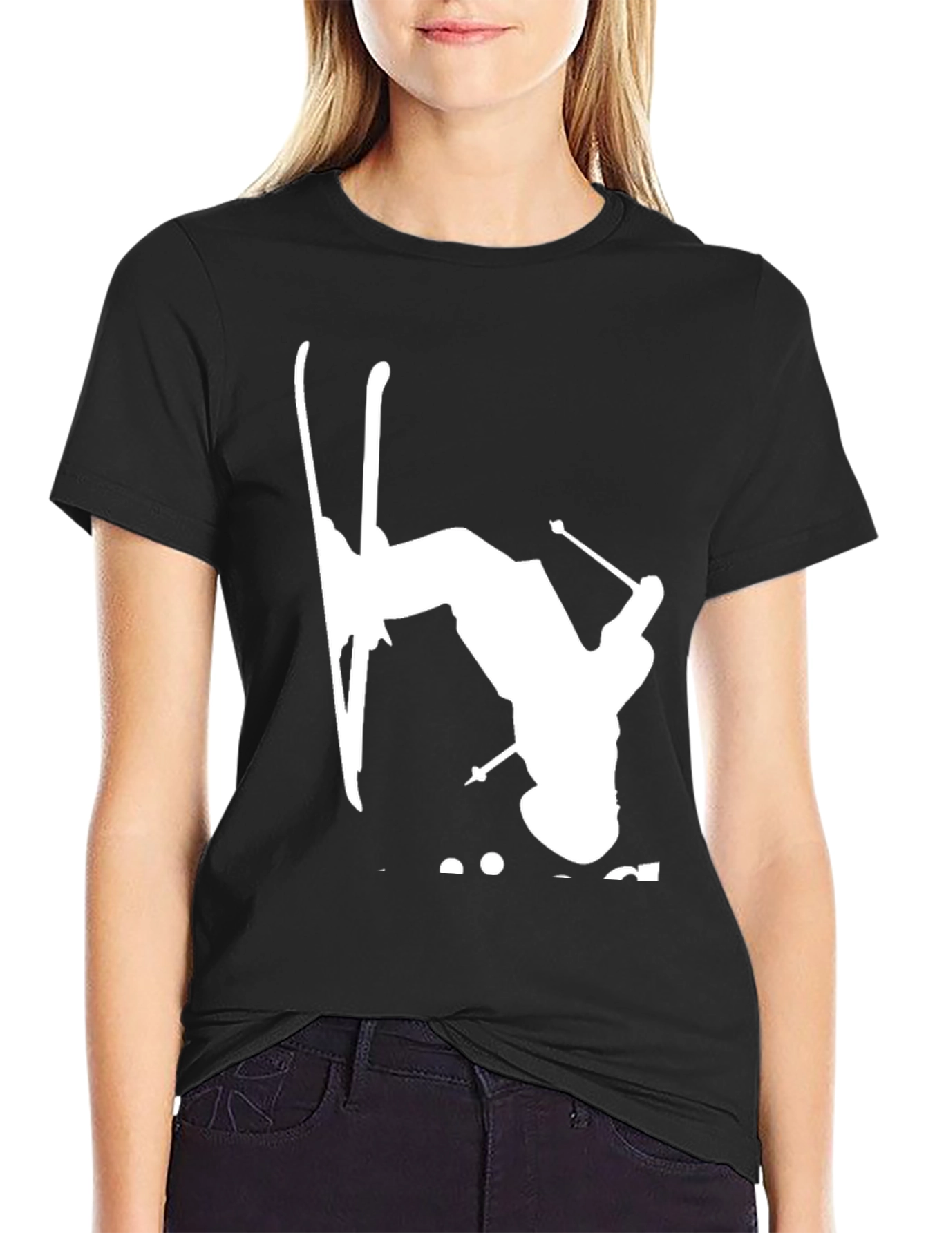 Black Ski Stunt T-Shirt