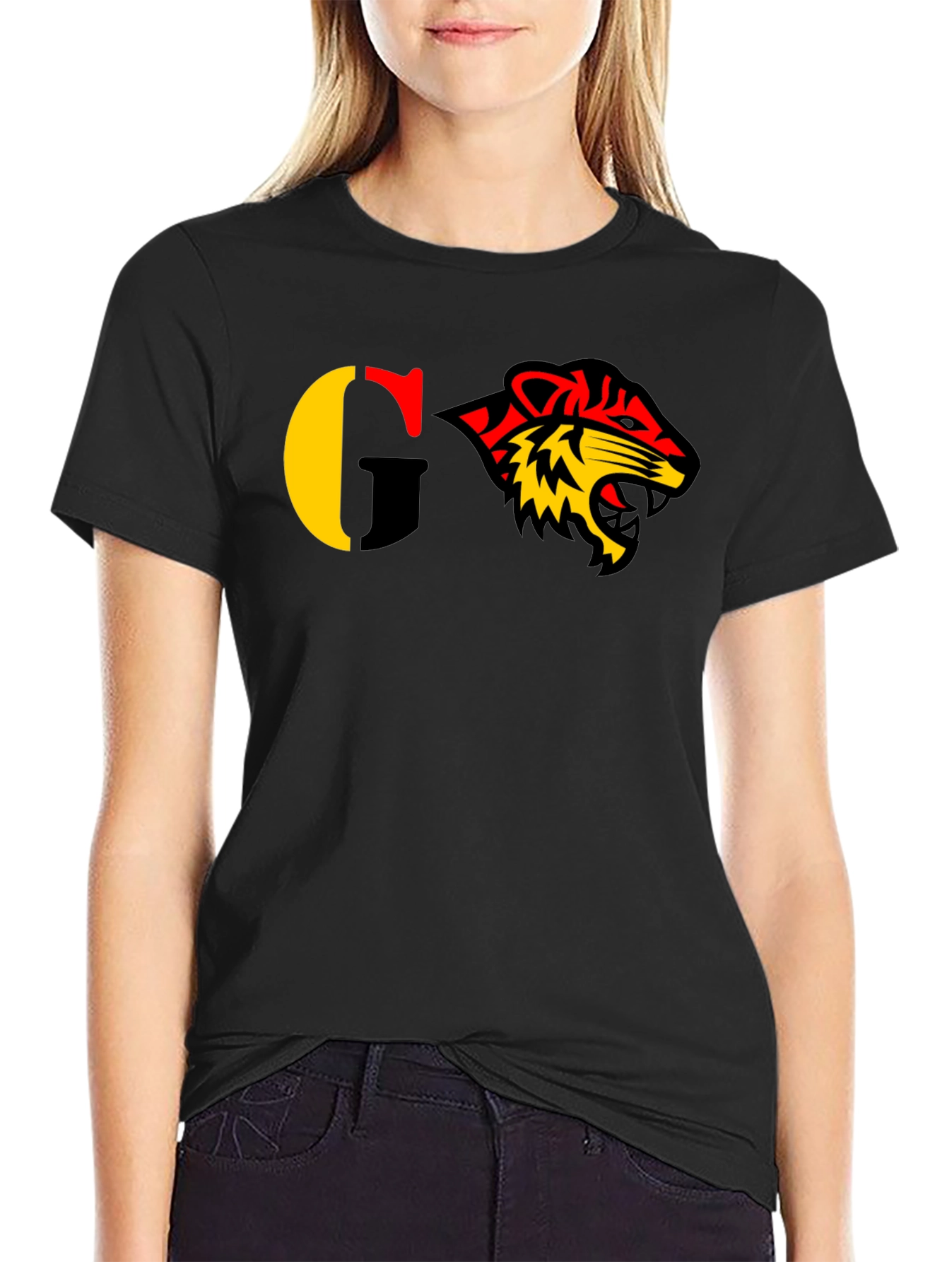 Bold Graphic Tee - Tiger Design