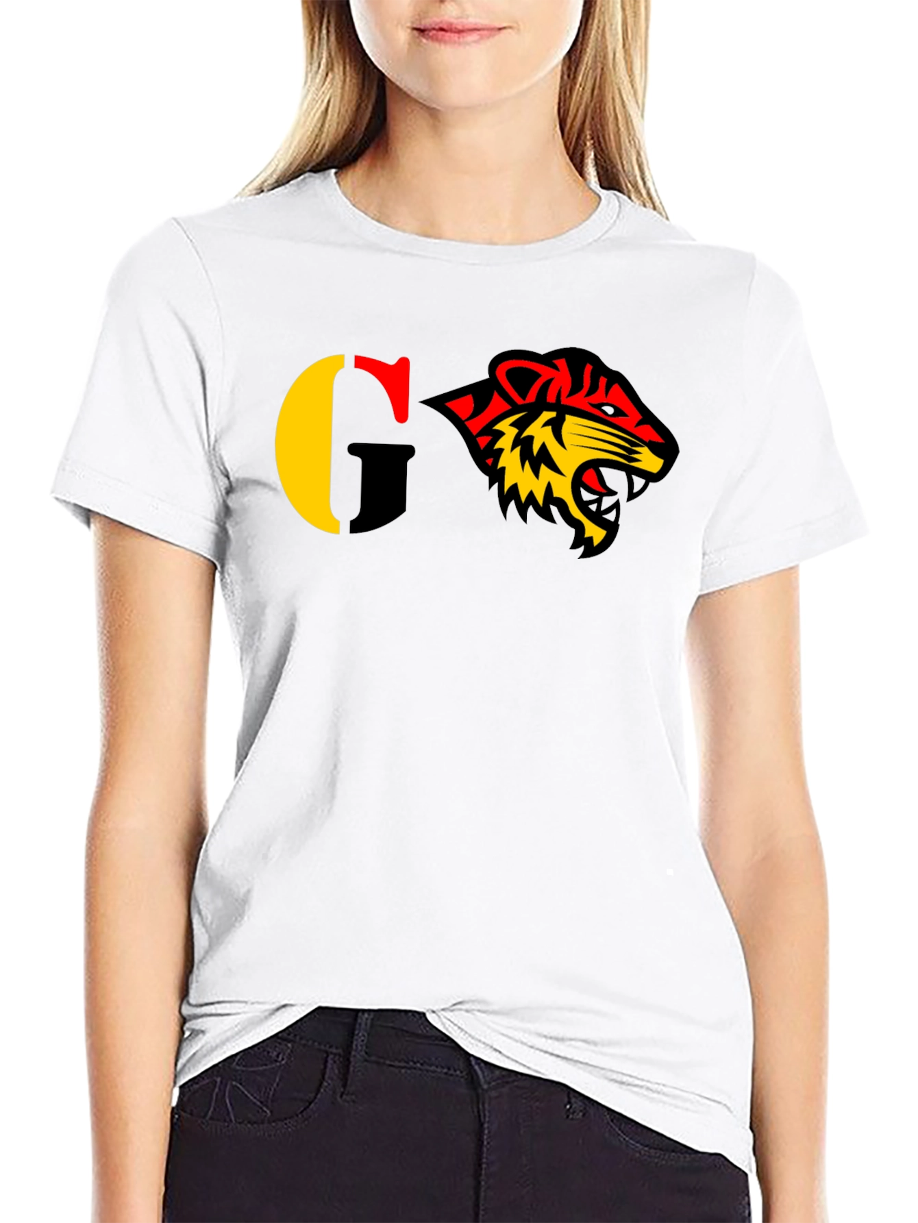 Bold Graphic Tee - Tiger Design
