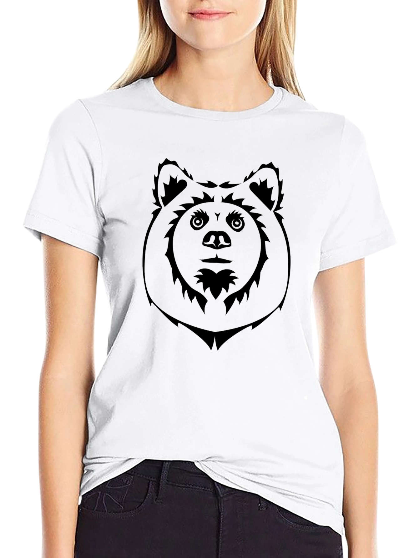 Bear Graphic Black T-Shirt