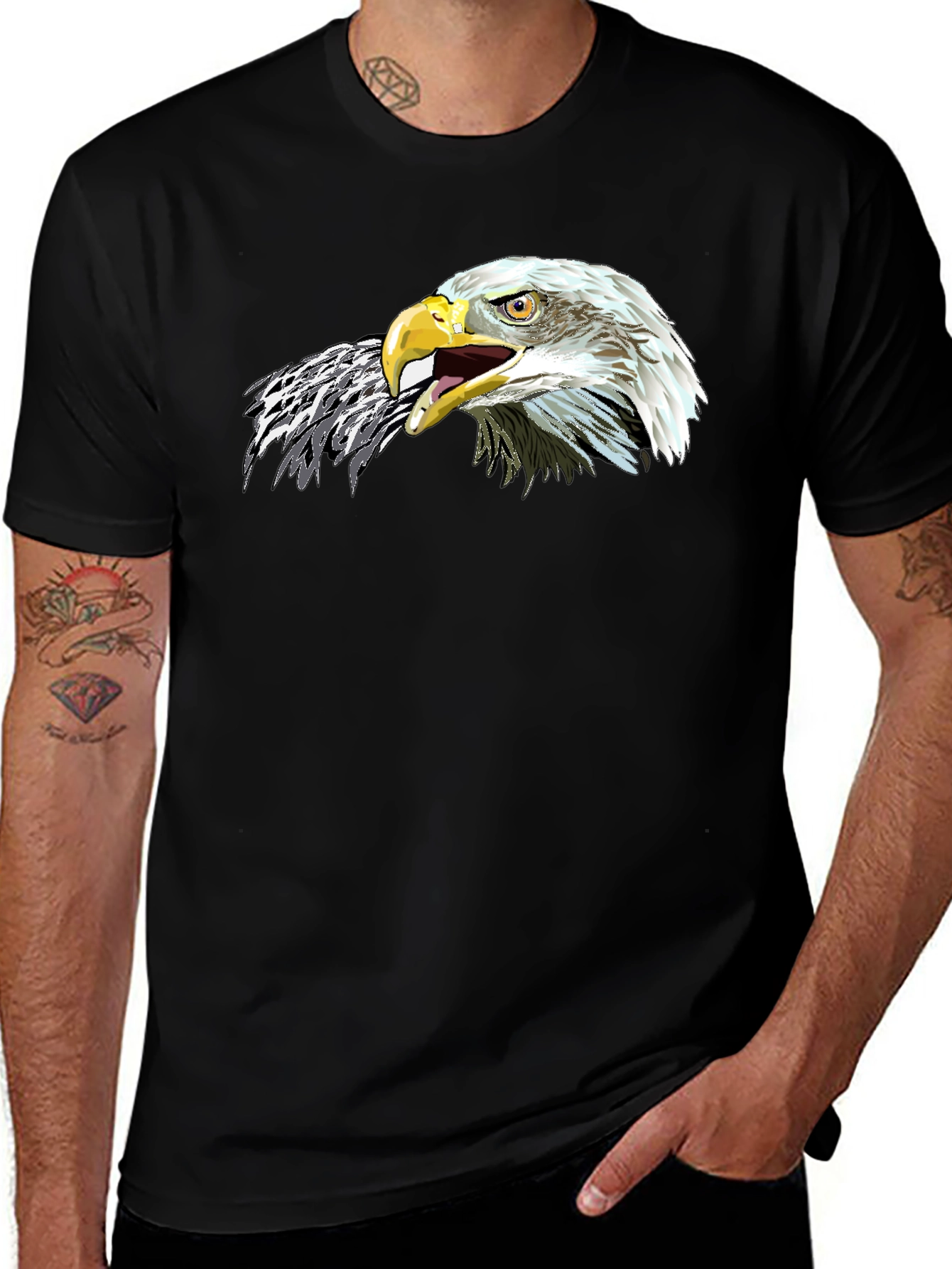 Eagle Graphic T-Shirt - Black