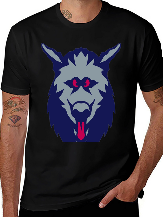 Wolf Graphic T-Shirt - Mens Black Tee
