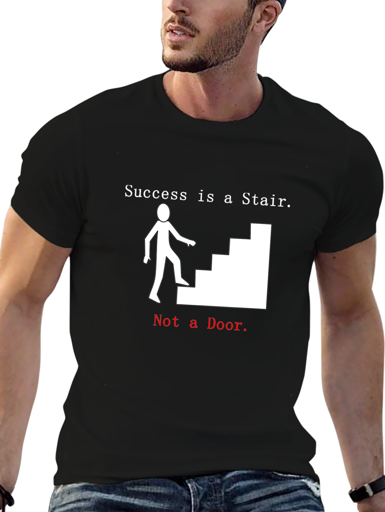 Success Stair T-Shirt - Motivational Tee