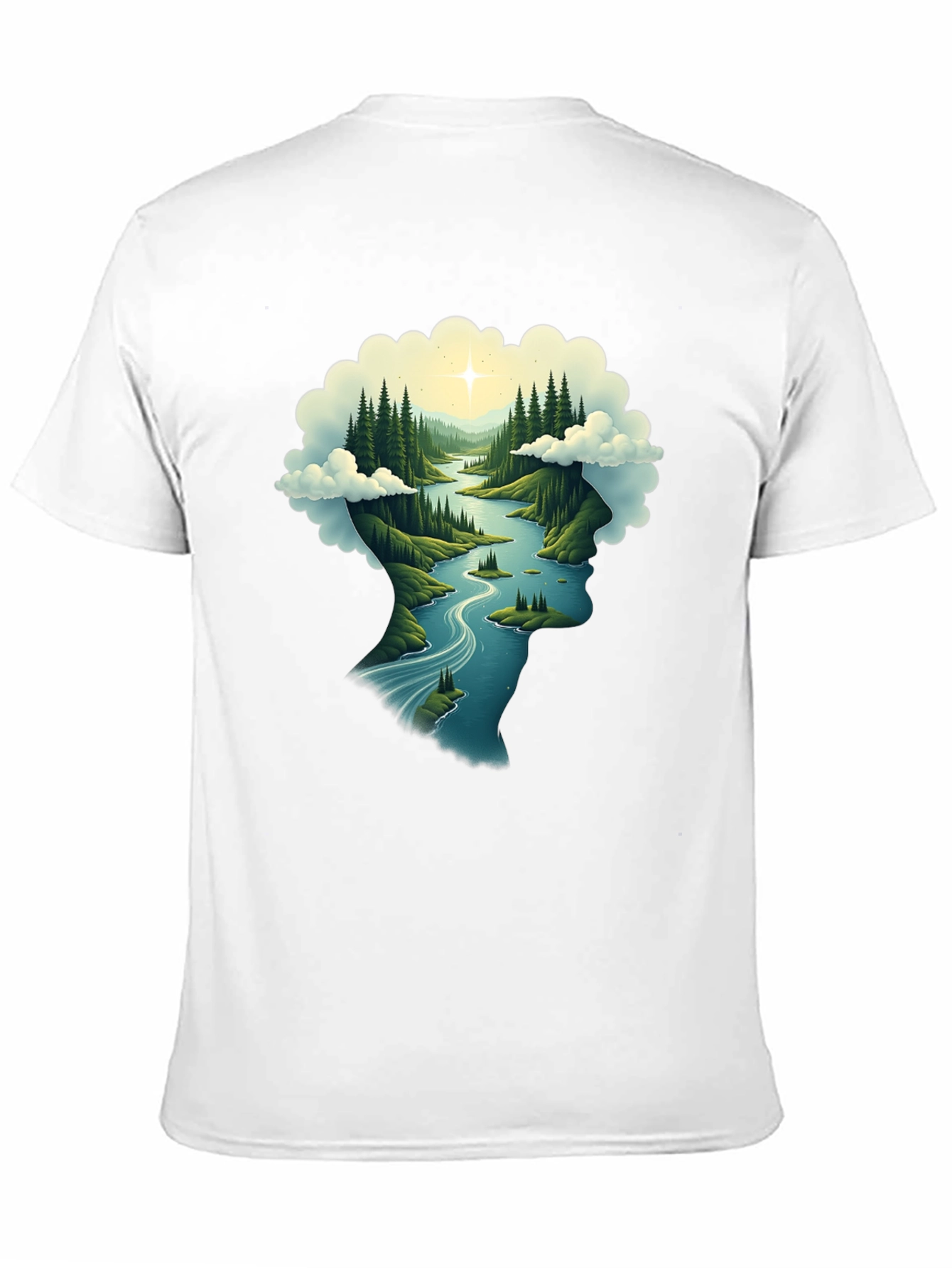 Nature Mind Black T-Shirt