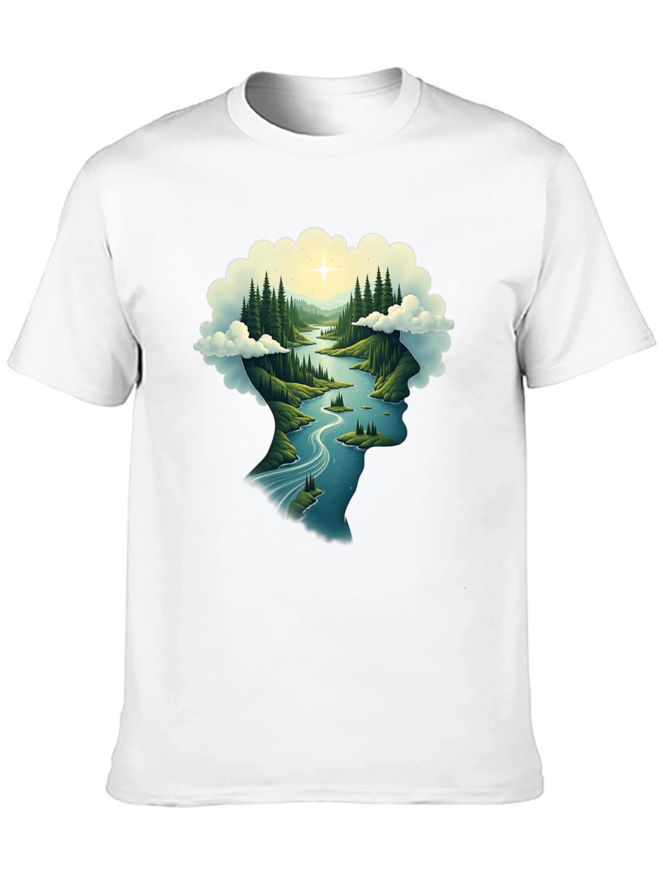 Nature Mind Black T-Shirt