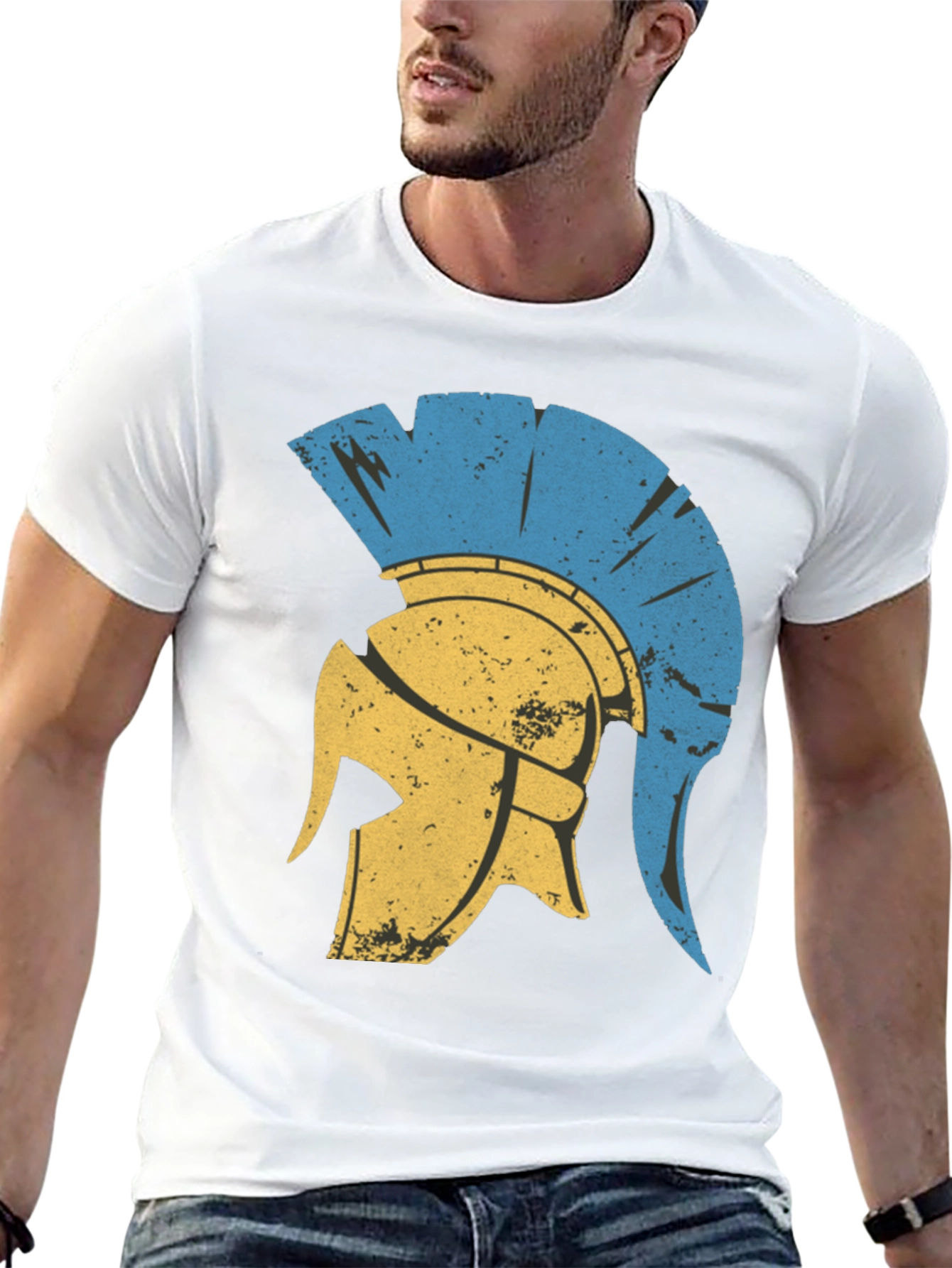 Spartan Helmet Graphic Tee - Black