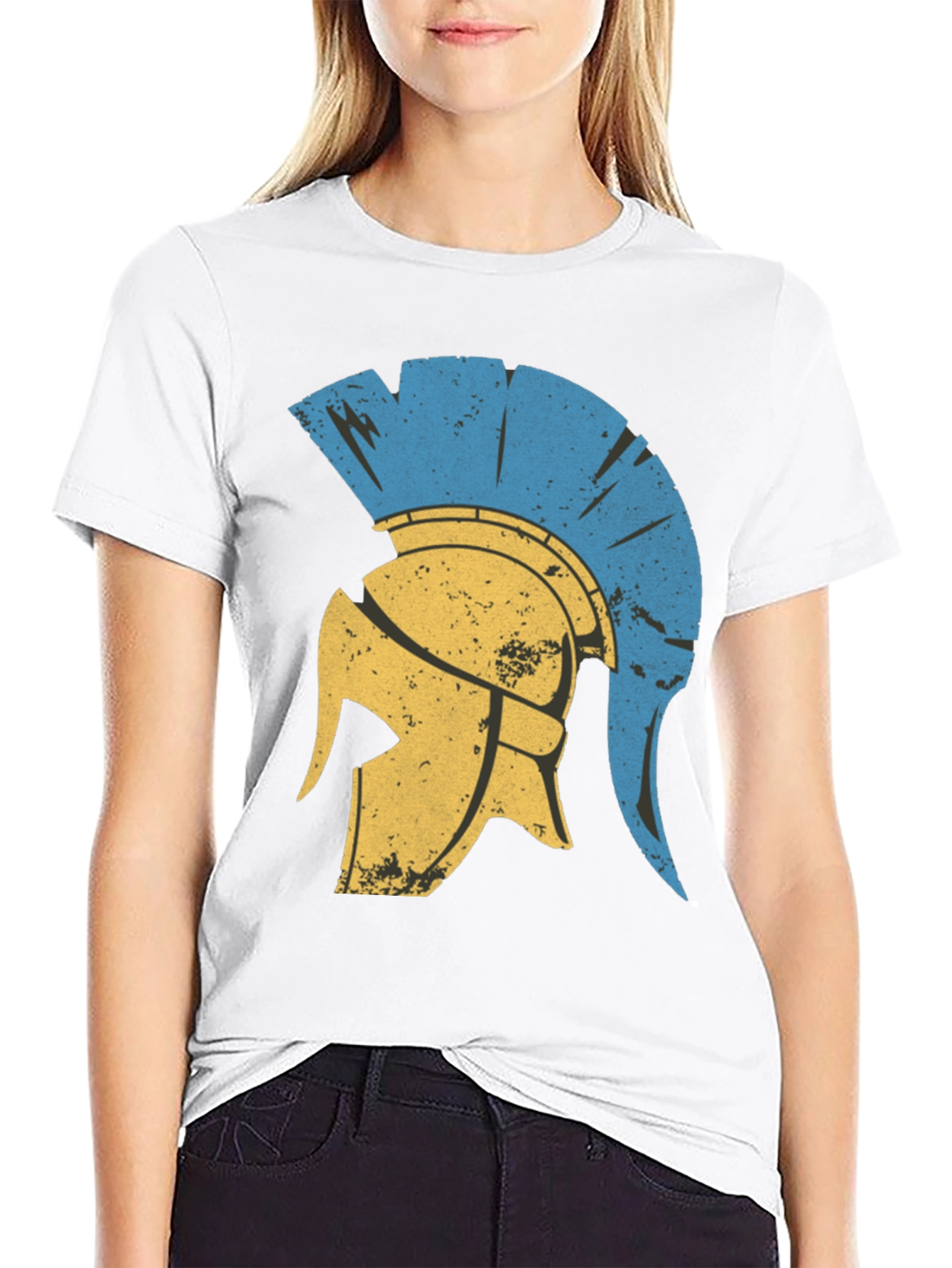Spartan Helmet Graphic Tee - Black