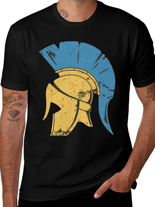 Spartan Helmet Graphic Tee - Black