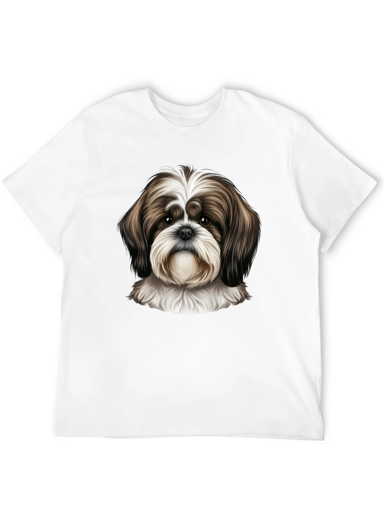 Shih Tzu Dog Graphic Tee - Unisex Black T-Shirt