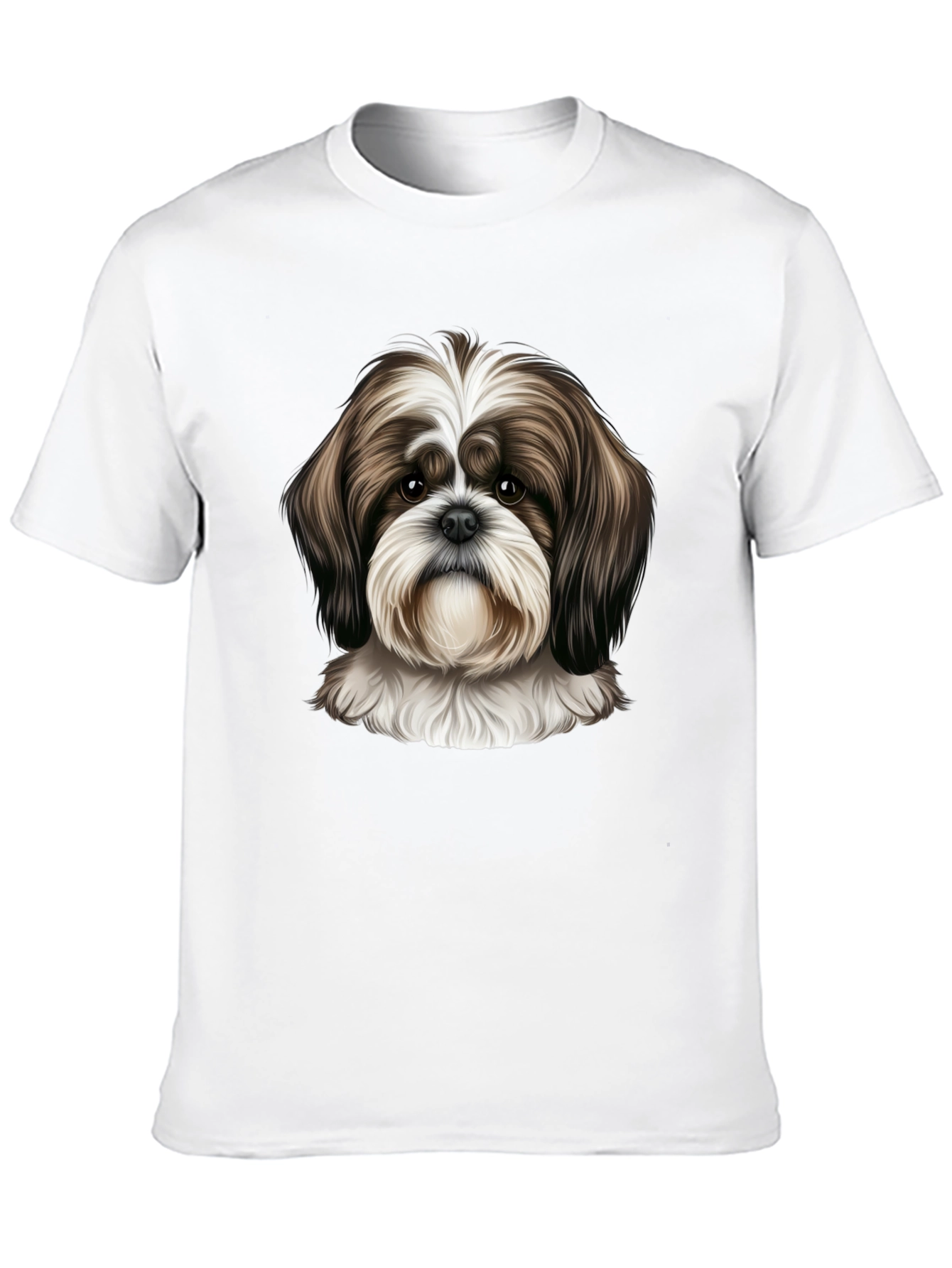 Shih Tzu Dog Graphic Tee - Unisex Black T-Shirt