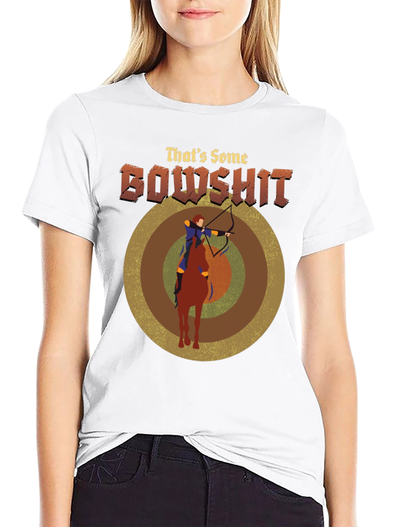 Thats Some Bowshit T-Shirt - Archery Horseback Riding
