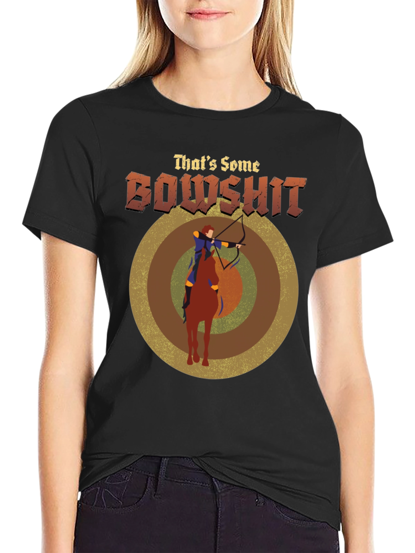 Thats Some Bowshit T-Shirt - Archery Horseback Riding