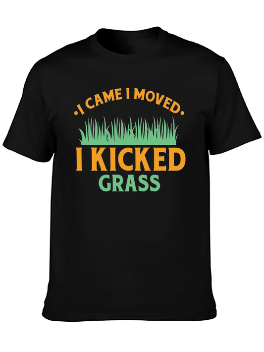 I Came I Moved I Kicked Grass Funny Graphic Tee