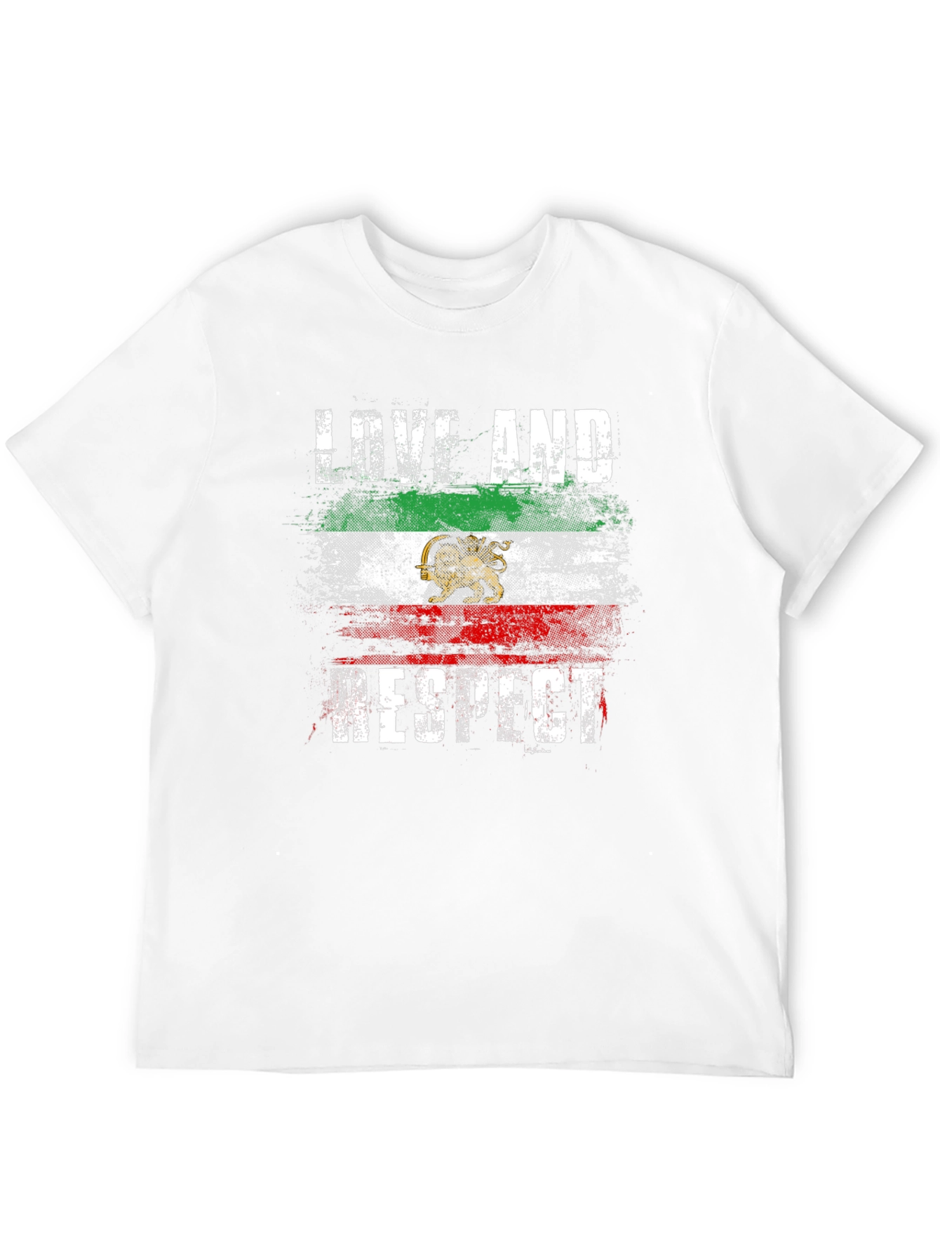 Love and Respect Iran Flag T-Shirt