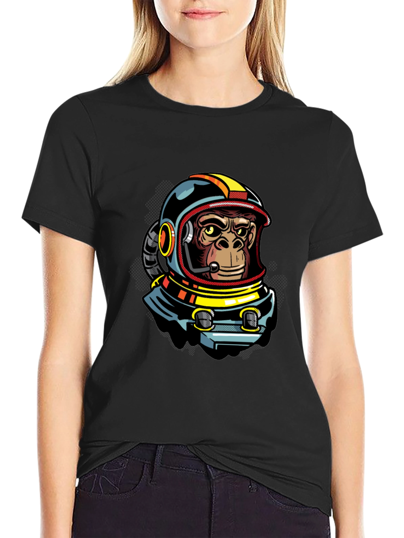 Astro Ape Graphic Tee - Cool Black T-Shirt