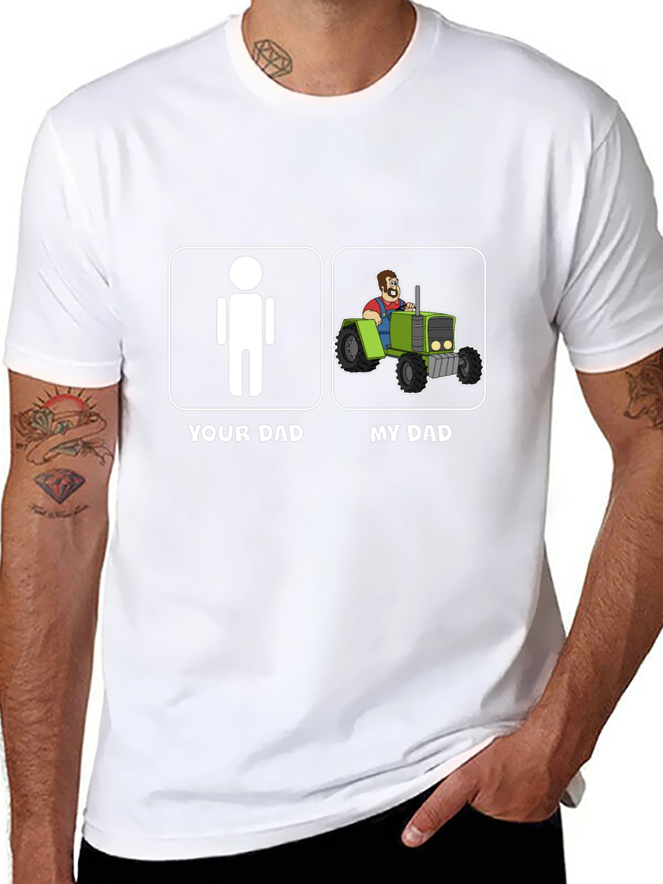 My Dad Tractor Graphic T-Shirt