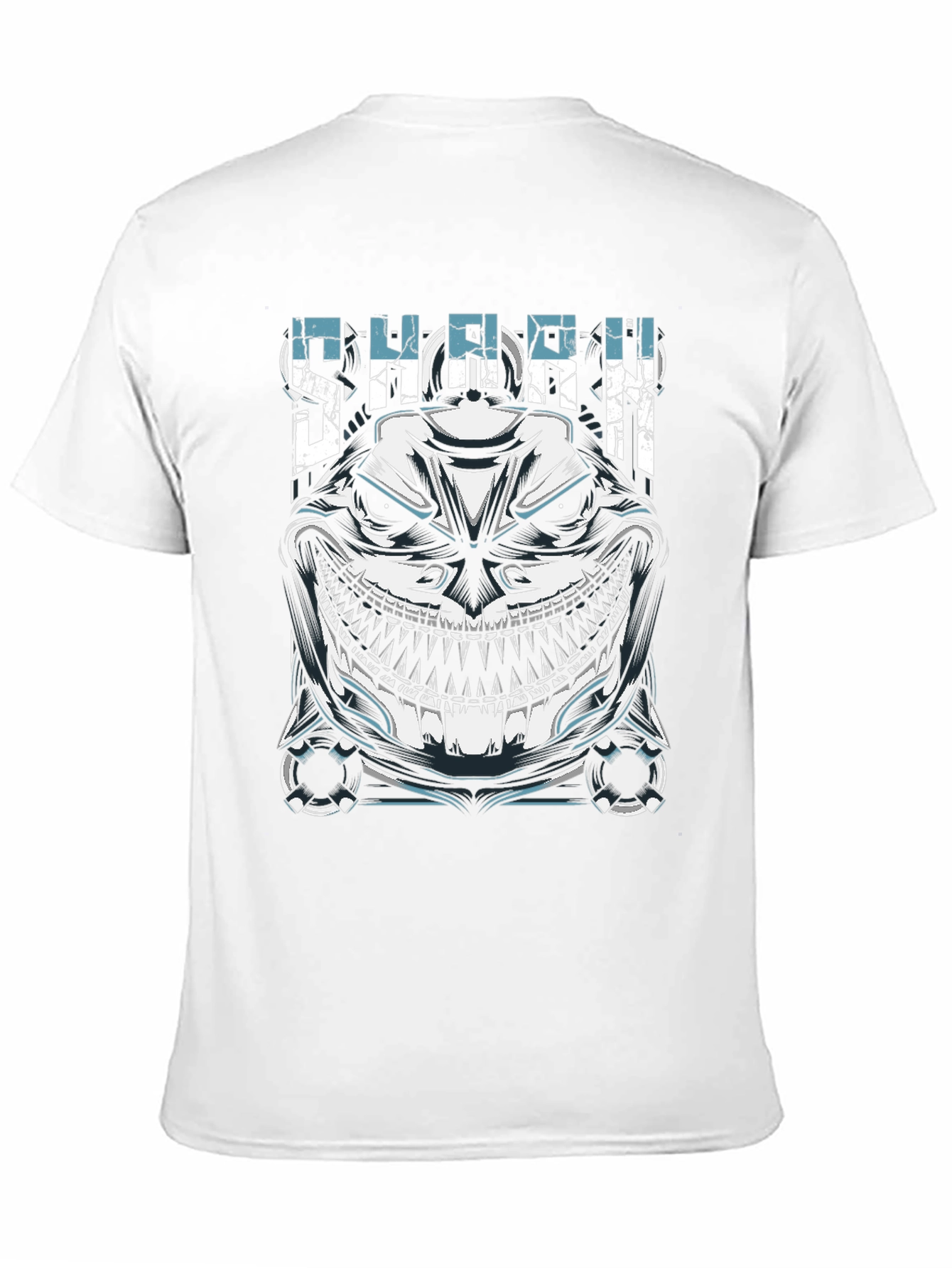 Mens Black Shark Graphic T-Shirt - Edgy Design