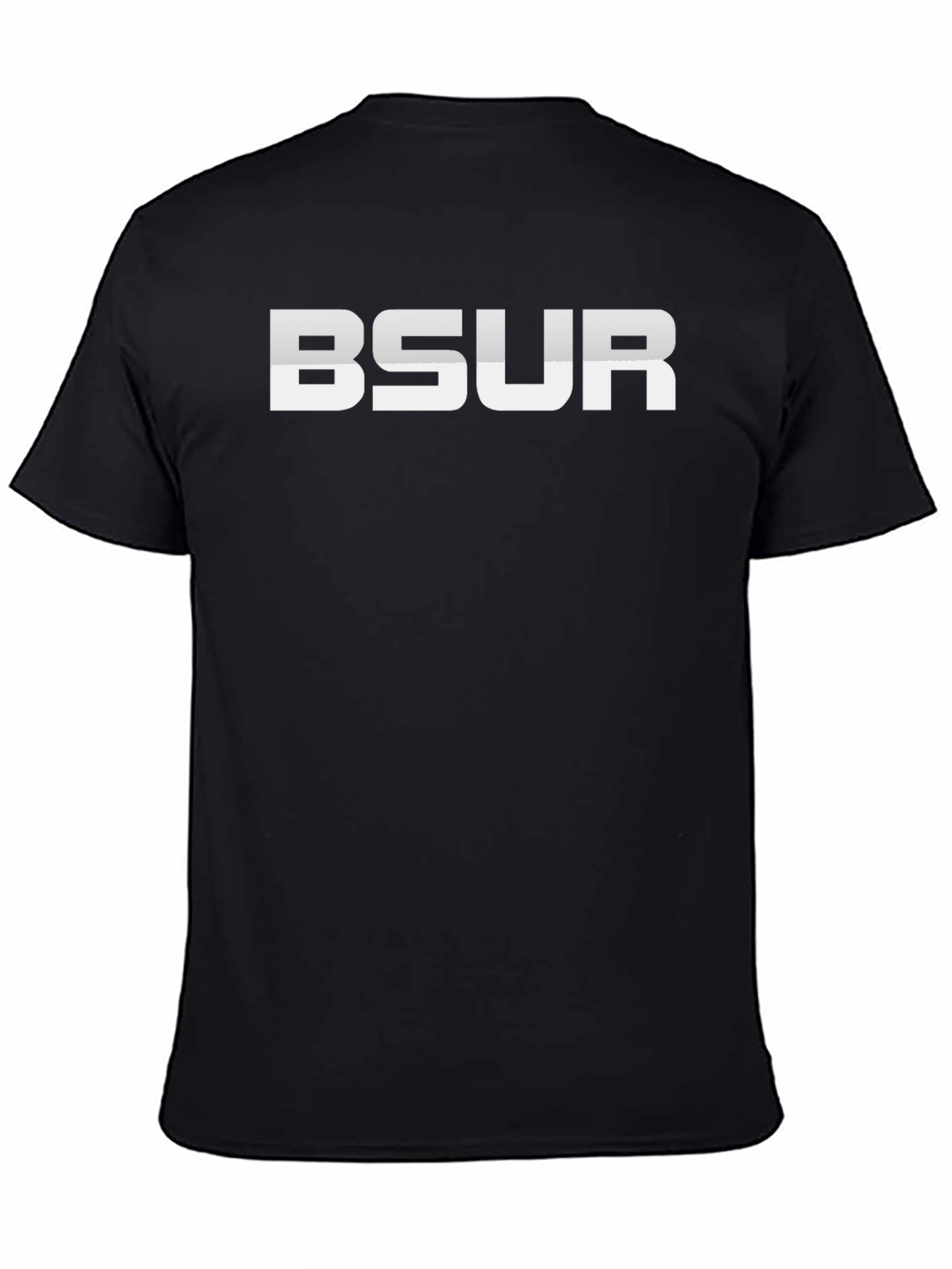 BSUR Graphic Print Black T-Shirt