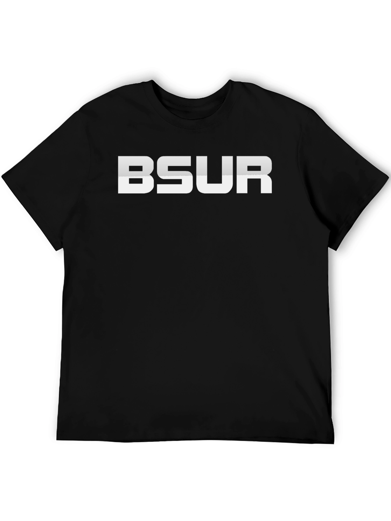 BSUR Graphic Print Black T-Shirt