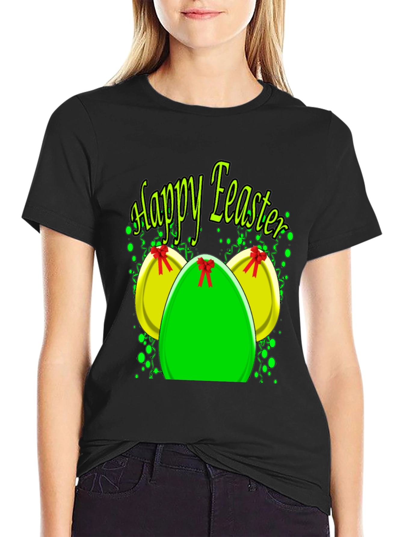 Happy Easter Eggs Graphic T-Shirt