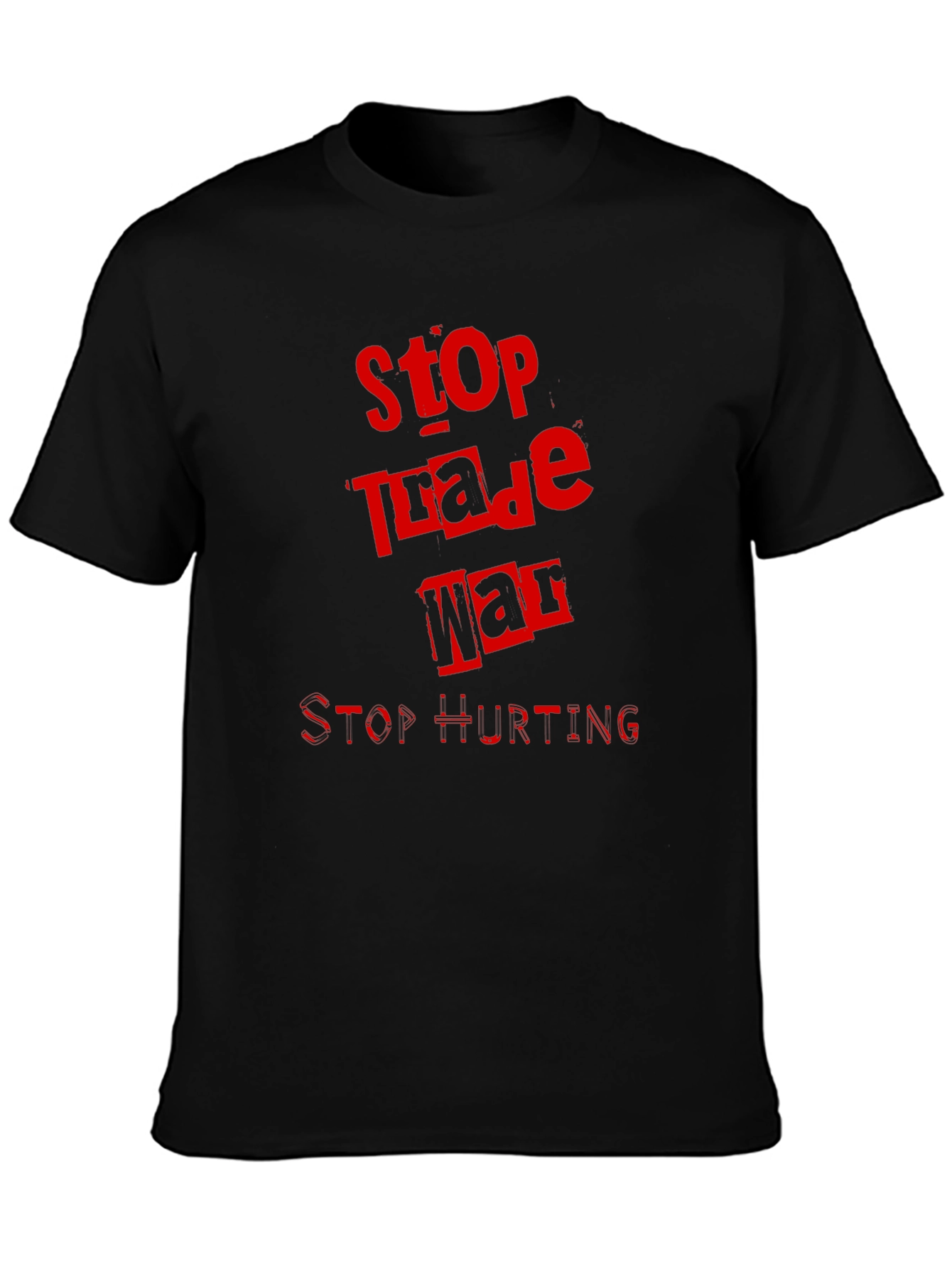 Stop Trade War Graphic Tee - Protest T-Shirt