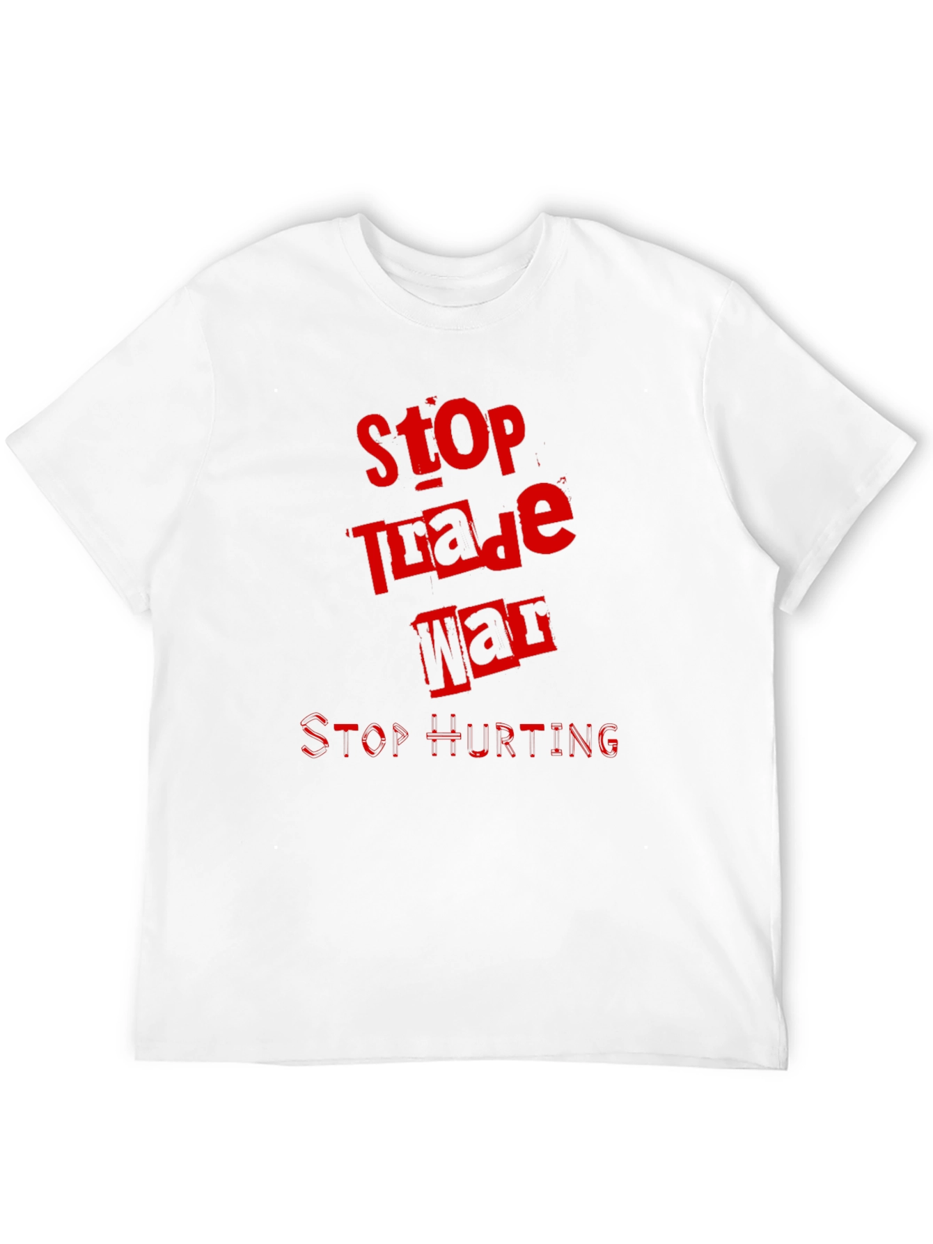 Stop Trade War Graphic Tee - Protest T-Shirt