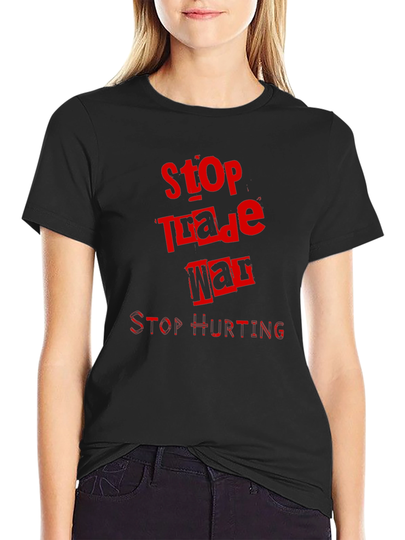 Stop Trade War Graphic Tee - Protest T-Shirt