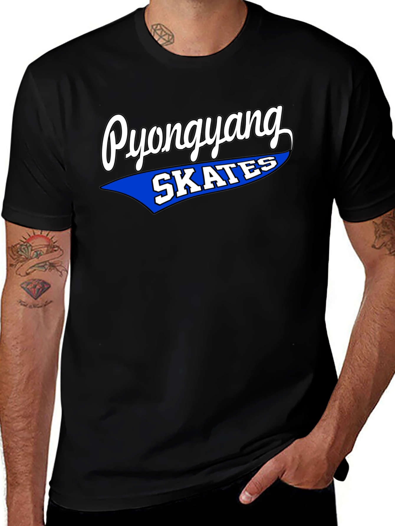 Pyongyang Skates Graphic Tee - Retro Style