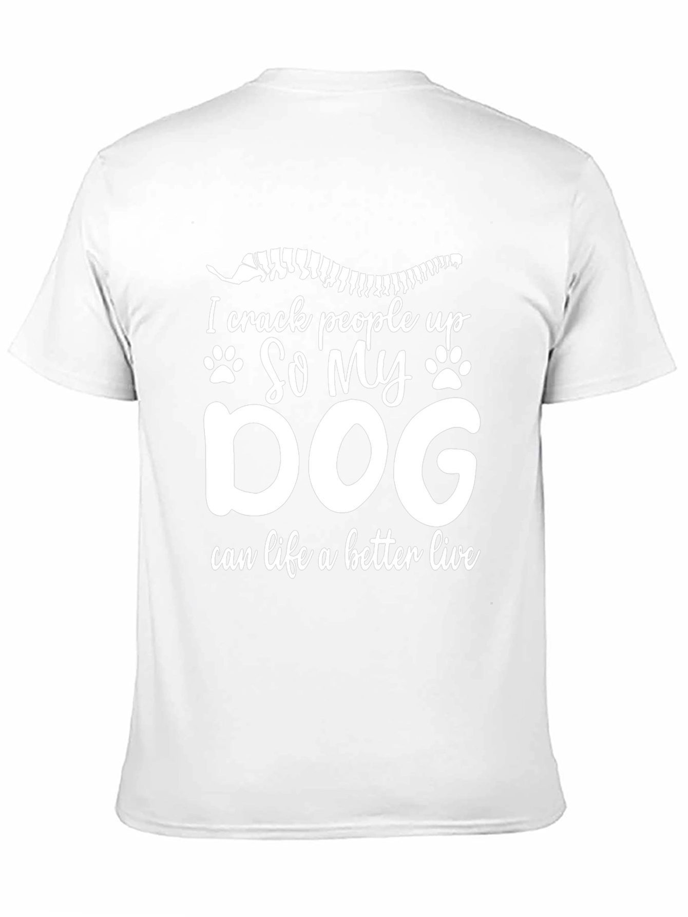 I Crack People Up Dog T-Shirt Funny Chiropractic Tee