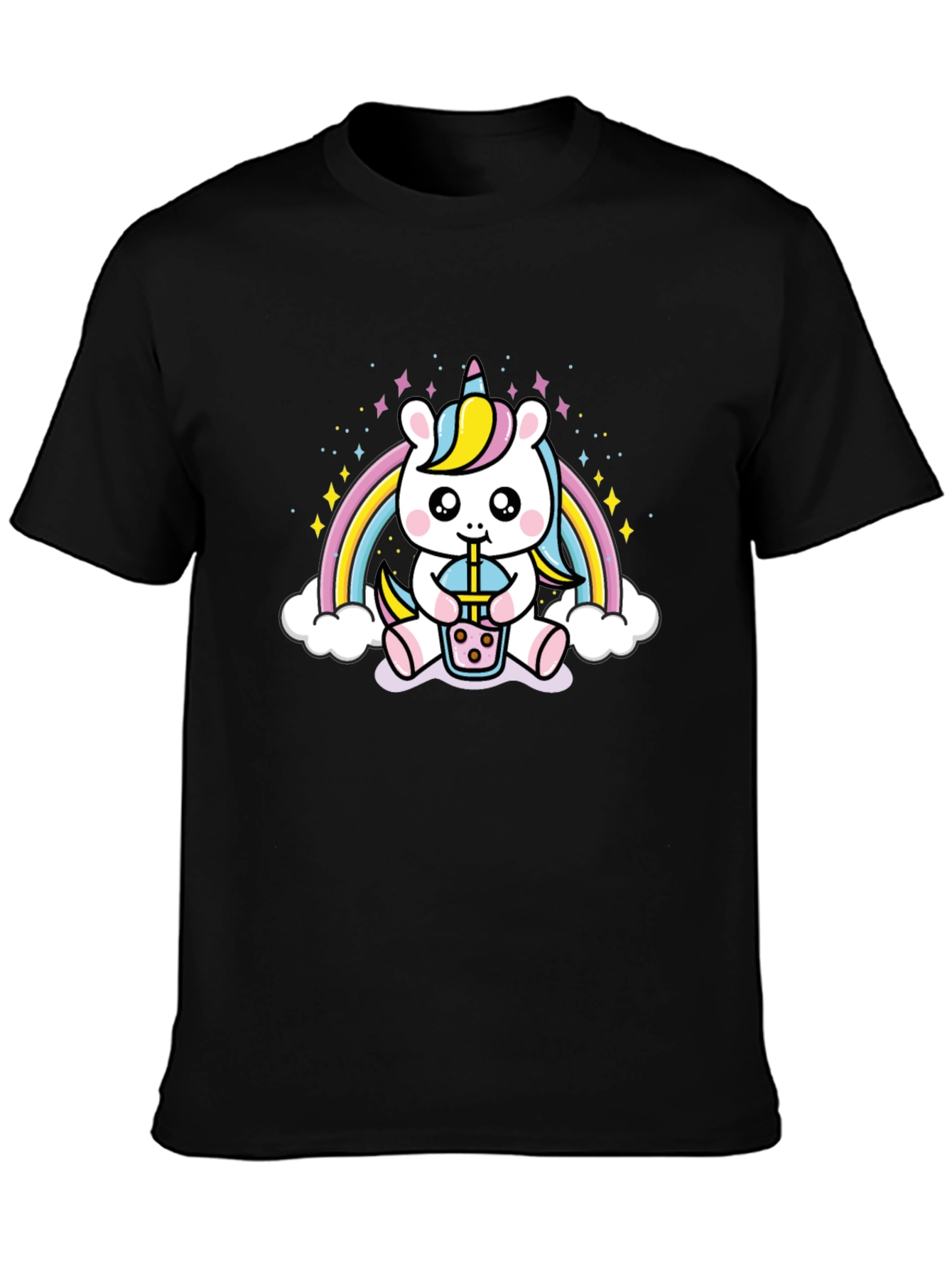 Unicorn Boba Tea Graphic T-Shirt