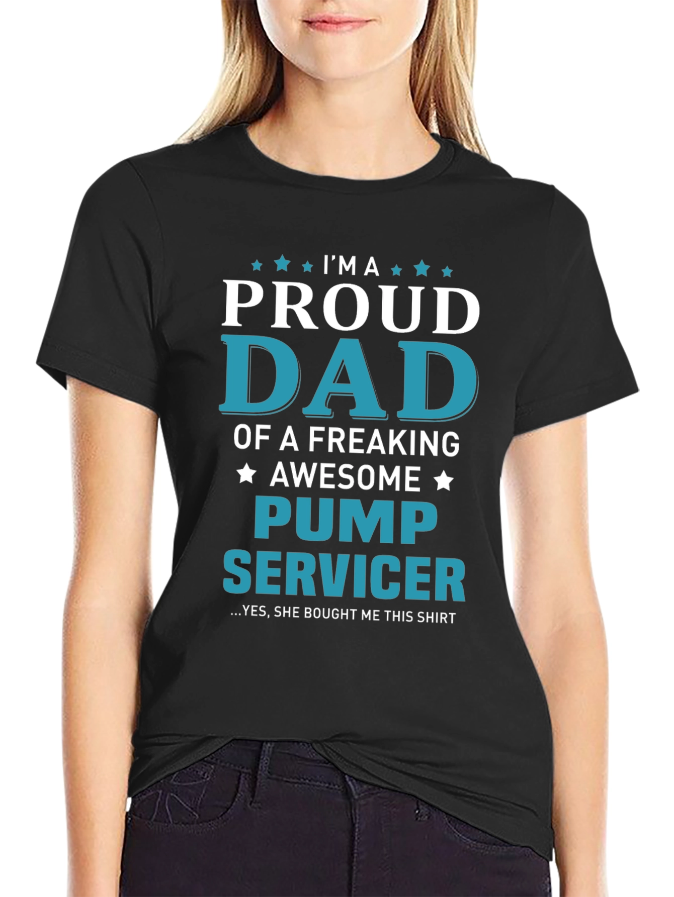 Proud Dad Pump Servicer Graphic T-Shirt