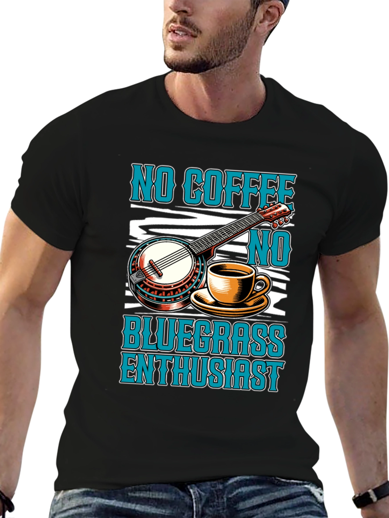 No Coffee No Bluegrass Enthusiast T-Shirt