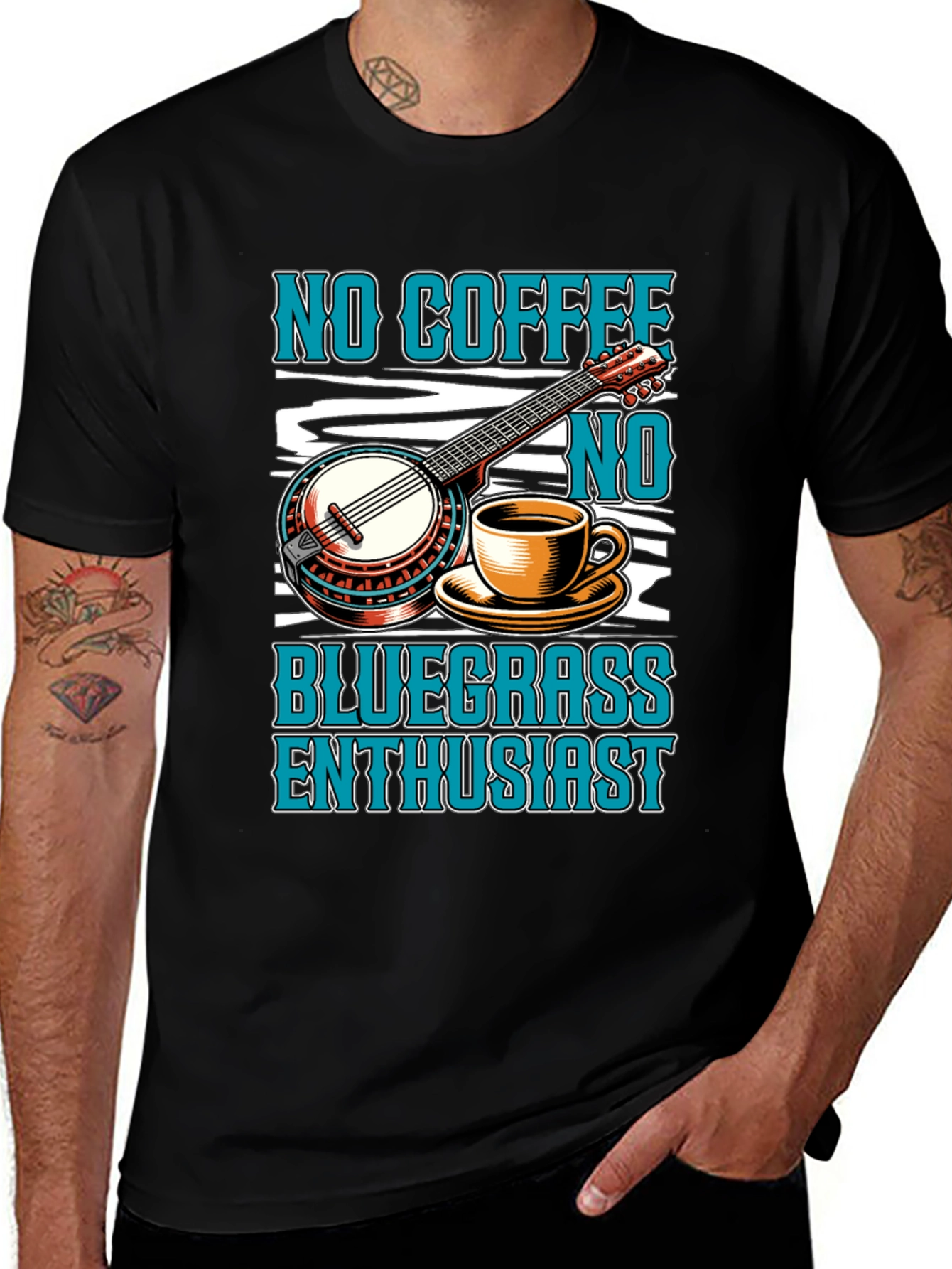 No Coffee No Bluegrass Enthusiast T-Shirt