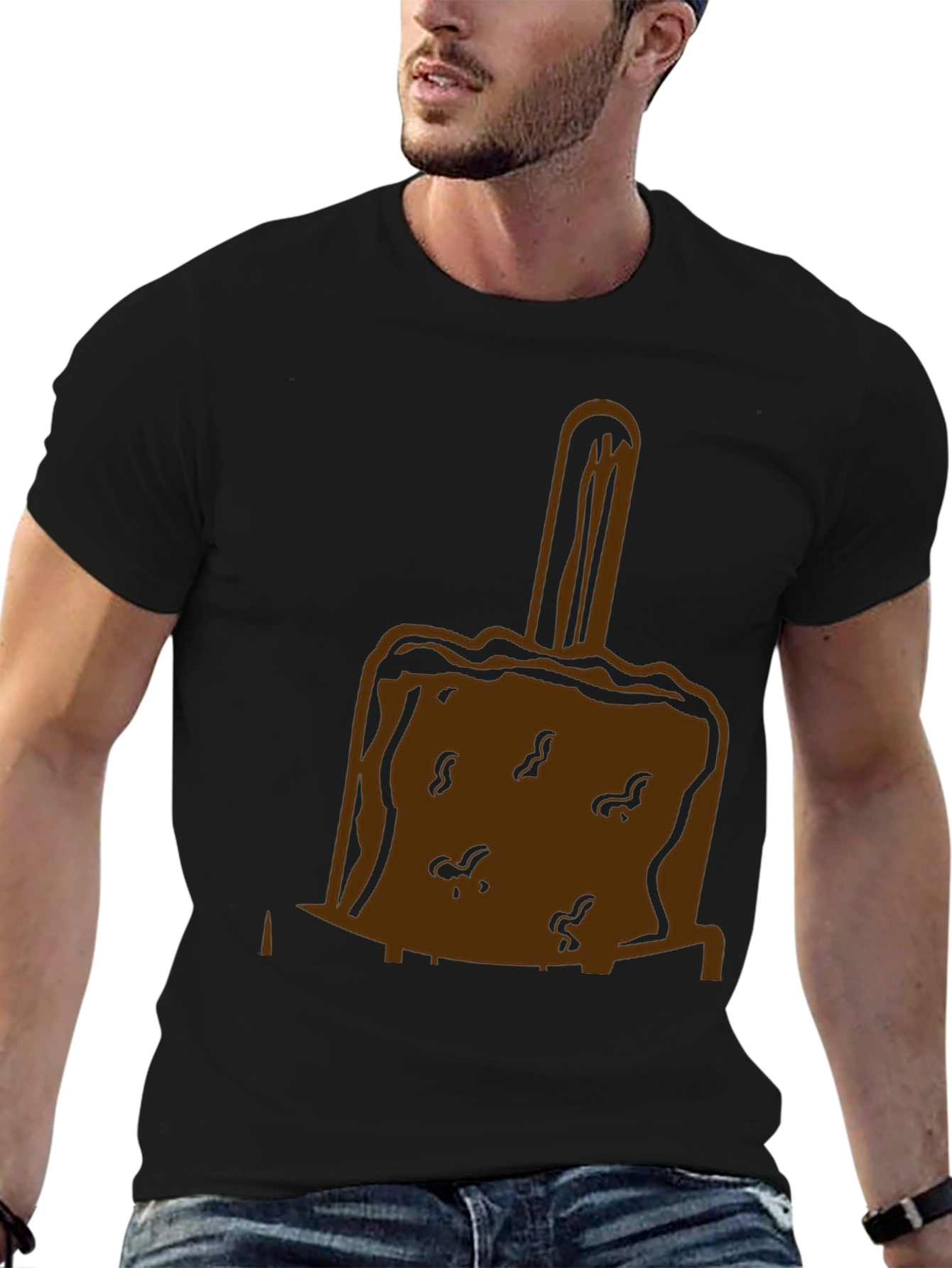Chocolate Ice Cream Bar T-Shirt - Black
