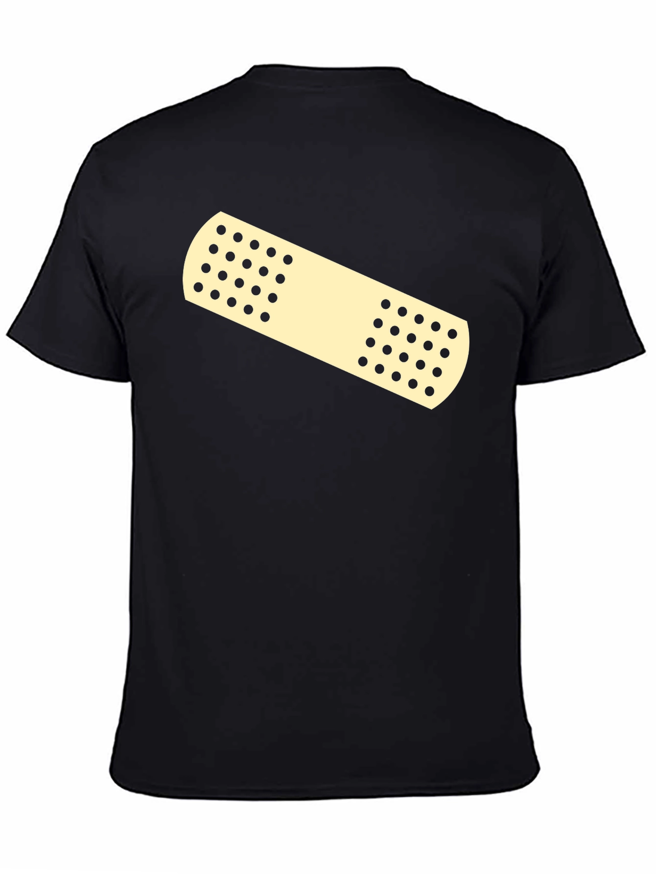 Novelty Band-Aid Graphic Tee - Casual Comfort