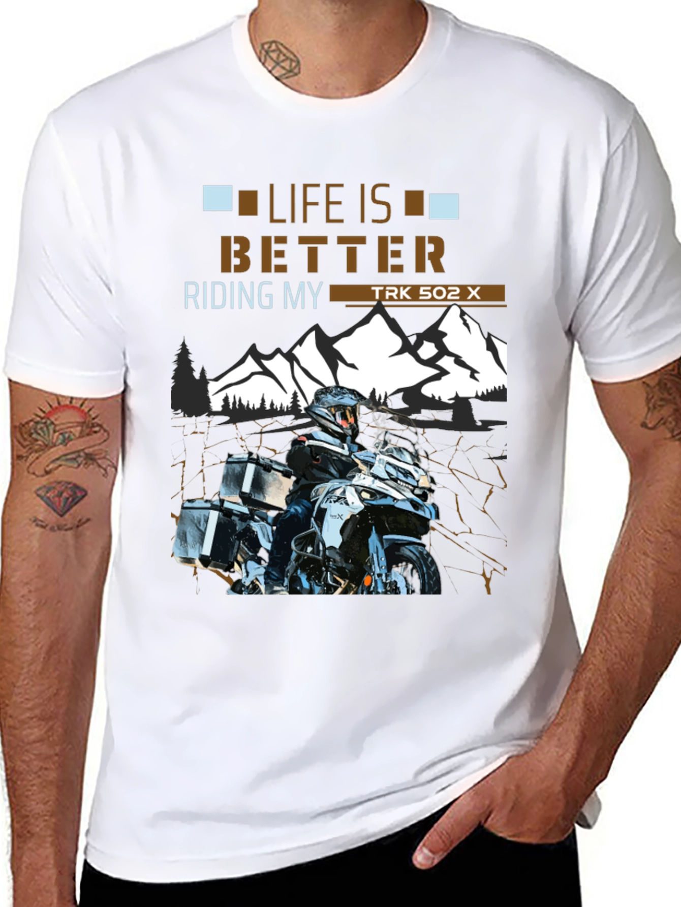 Life is Better Riding TRK 502 X T-Shirt