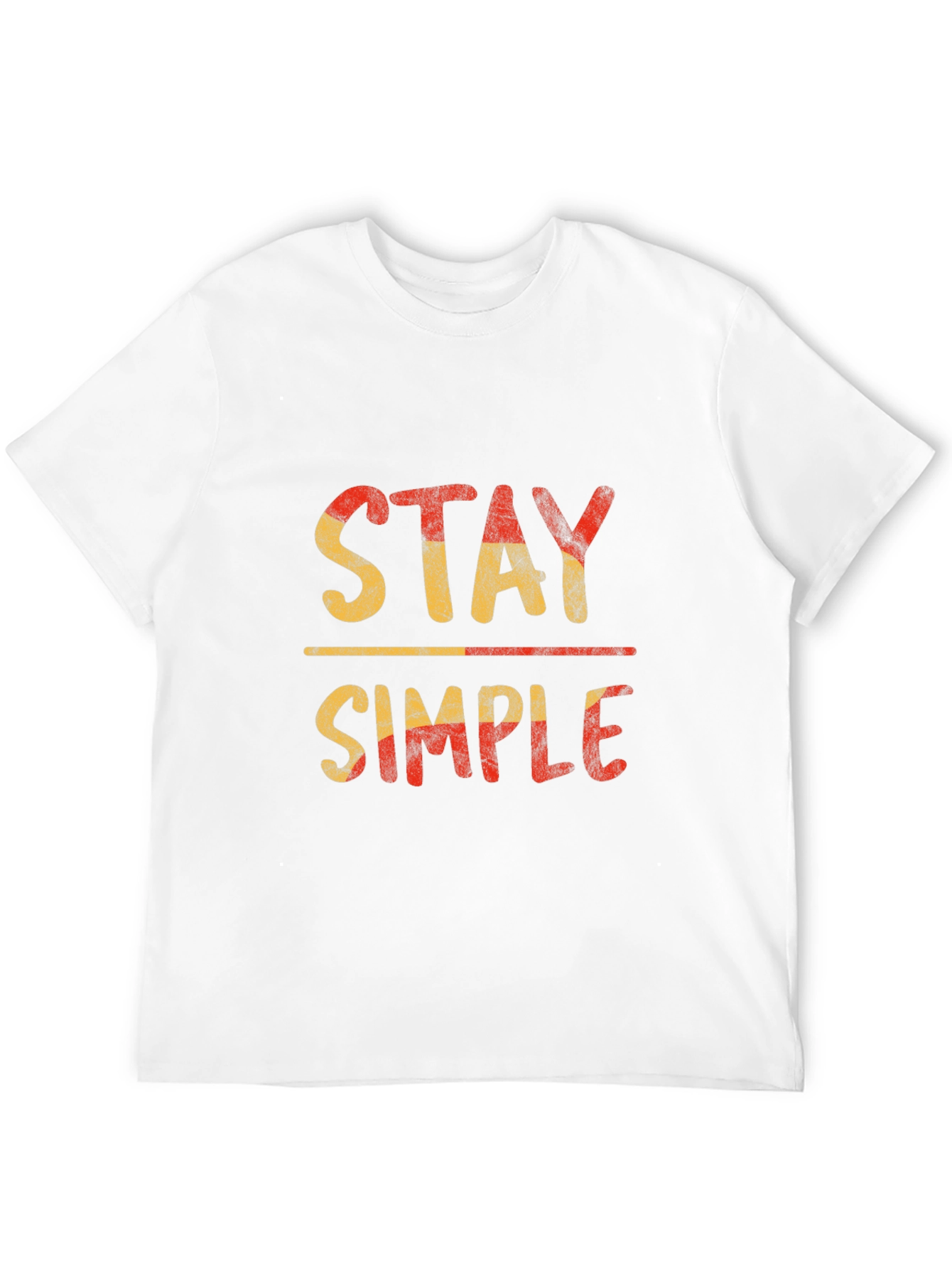 Stay Simple Graphic Tee - Black Casual T-Shirt