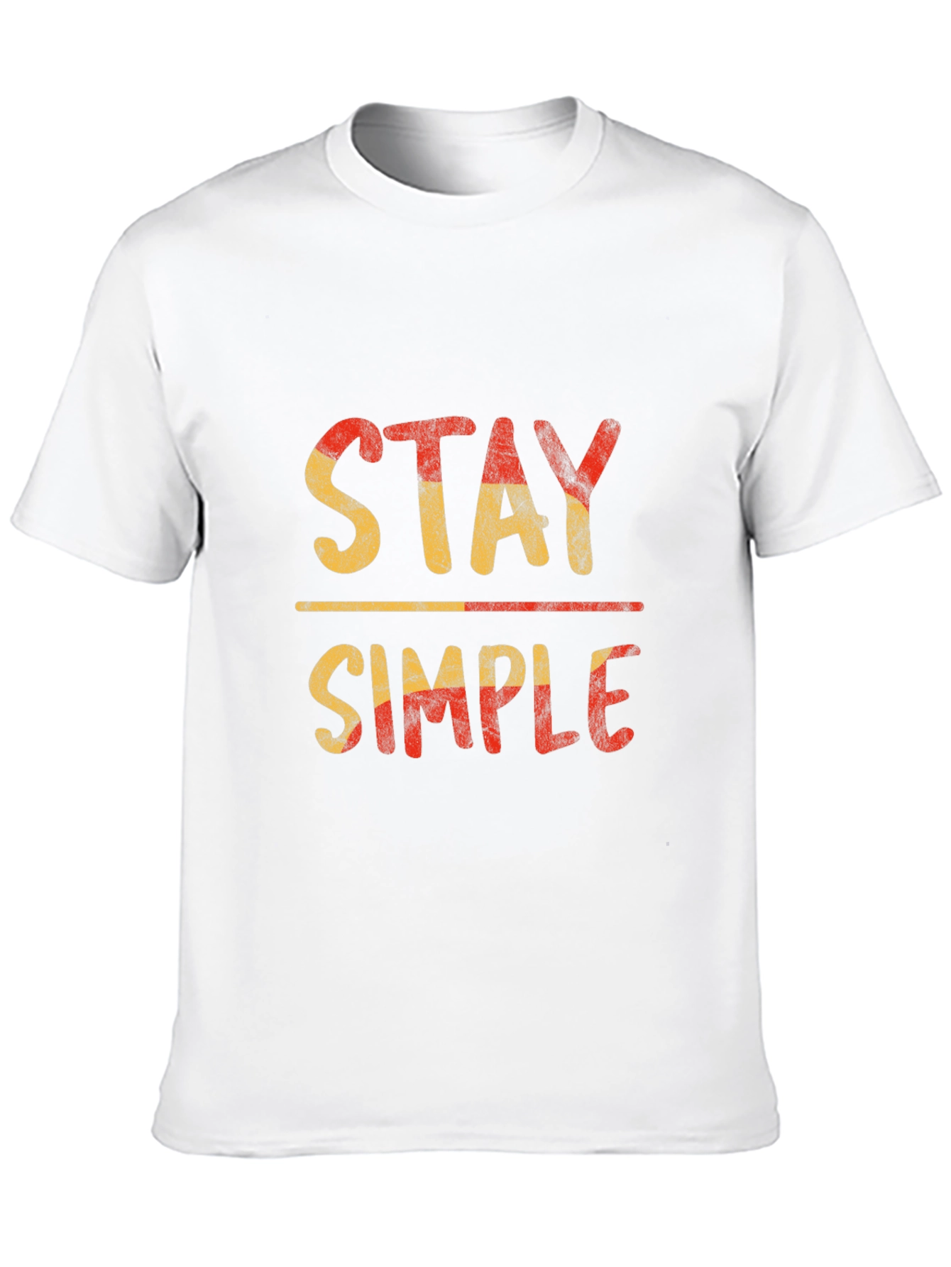 Stay Simple Graphic Tee - Black Casual T-Shirt