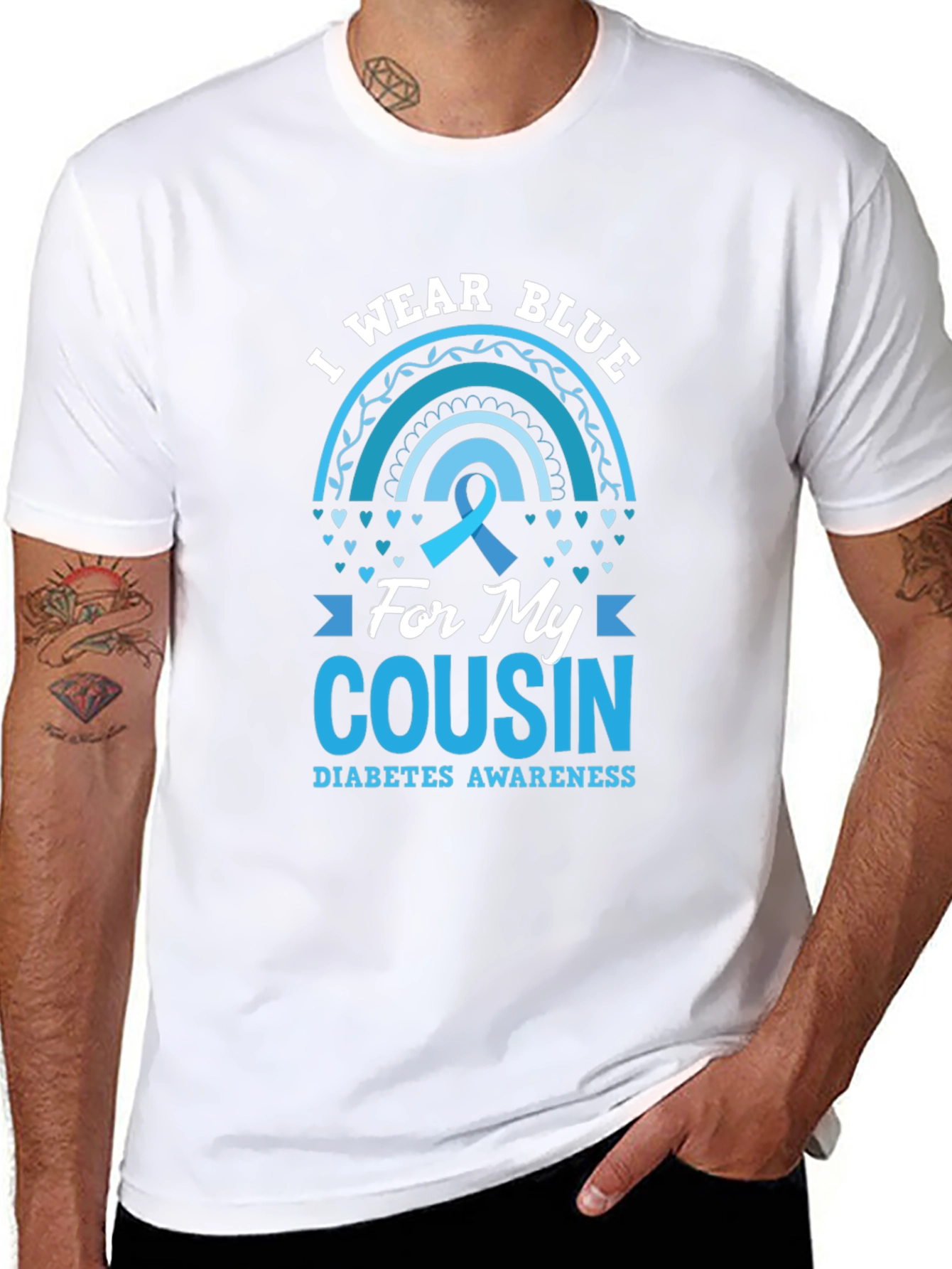 Diabetes Awareness Blue Cousin T-Shirt